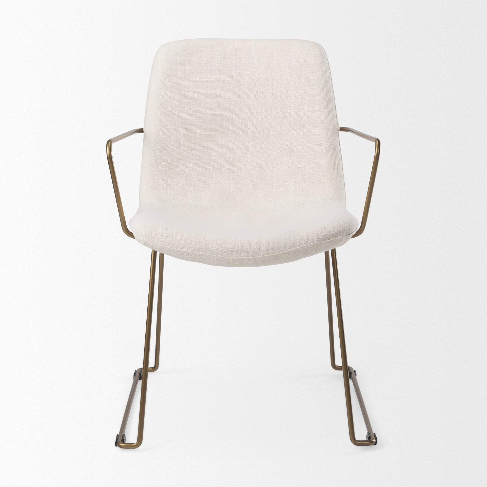Sawyer Fabric Wrap Gold Metal Frame Dining Chair