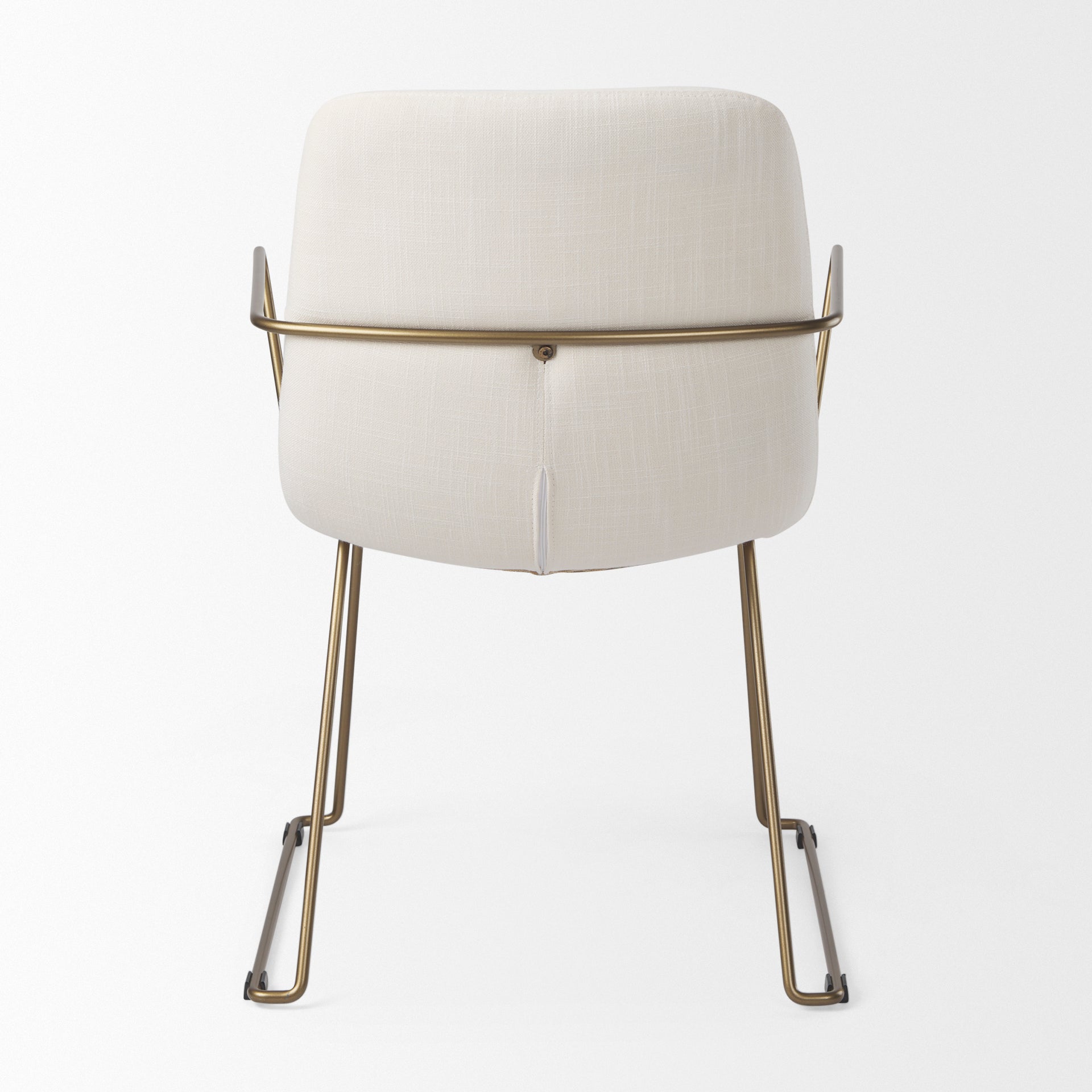 Sawyer Fabric Wrap Gold Metal Frame Dining Chair