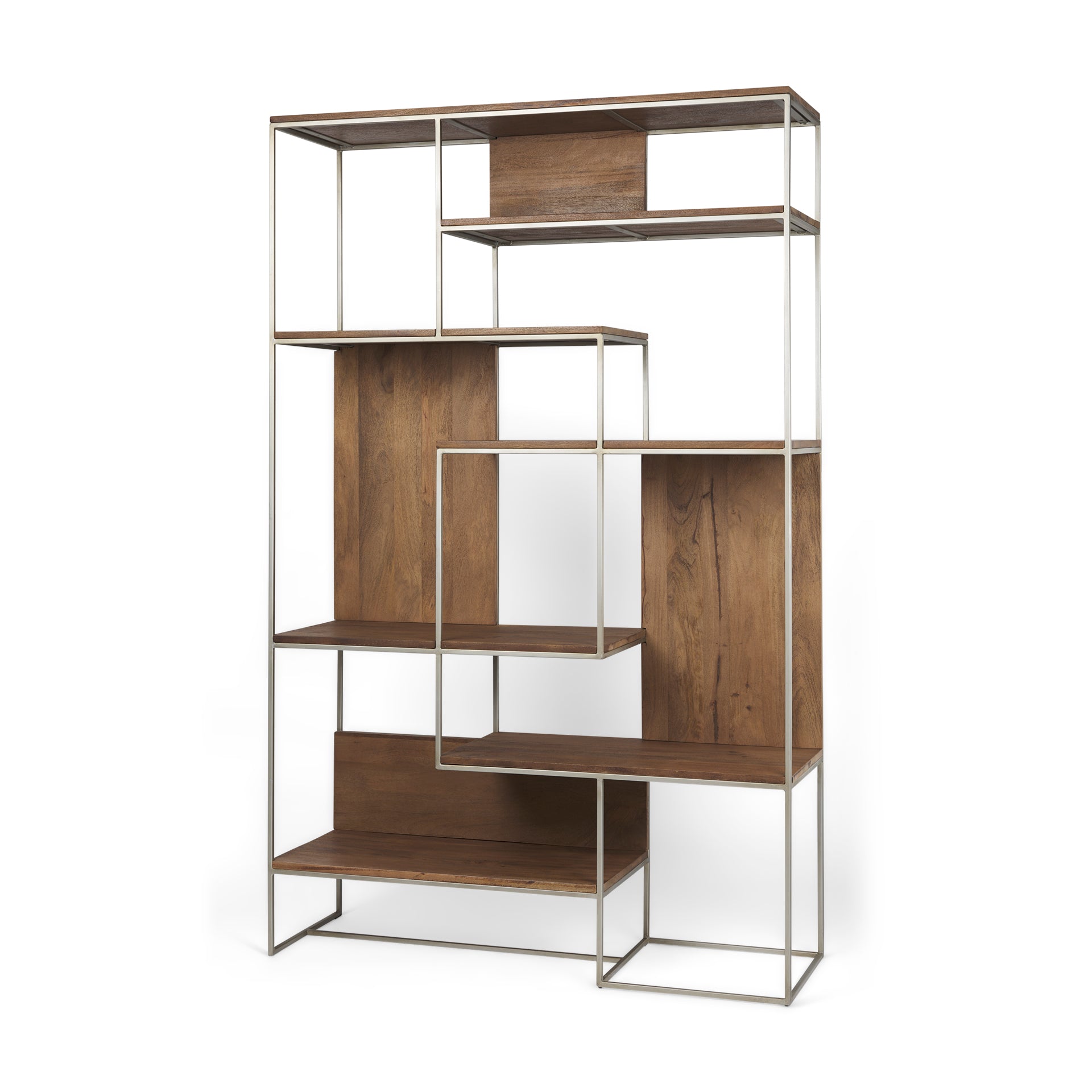 Morris III Brown Wood and Silver Metal Frame 6-Shelf Shelving Unit Bookcases & Shelves Mercana , Black Friday Sale Mercana Furniture Sale, Old Bones Co, Mid Century Furniture Sale, Four Hands Furniture, Black Friday Sale Morris III Brown Wood and Silver Metal Frame 6-Shelf Shelving Unit,Gus Sale, Perigold Morris III Brown Wood and Silver Metal Frame 6-Shelf Shelving Unit Bookcases & Shelves Black Friday Sale , Perigold Sale Morris III Brown Wood and Silver Metal Frame 6-Shelf Shelving Unit,Morris III Brown 
