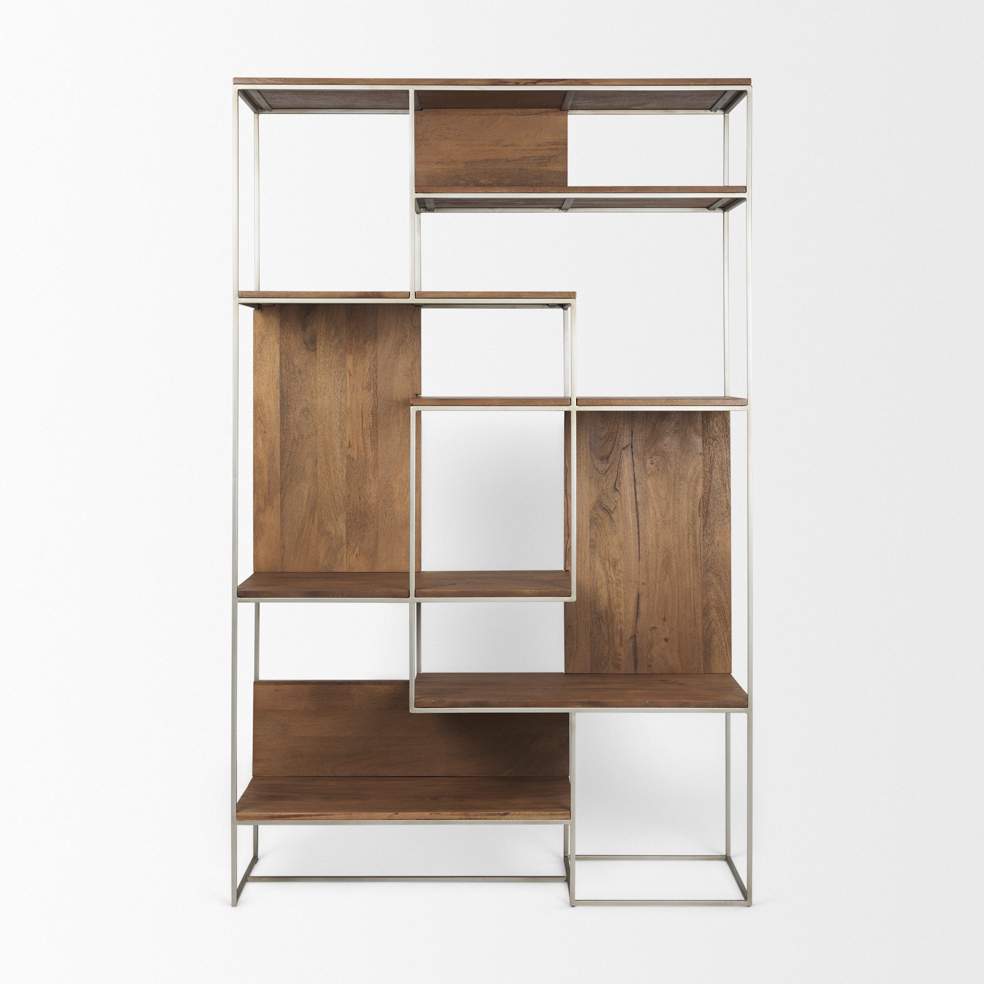 Morris III Brown Wood and Silver Metal Frame 6-Shelf Shelving Unit Bookcases & Shelves Mercana , Black Friday Sale Mercana Furniture Sale, Old Bones Co, Mid Century Furniture Sale, Four Hands Furniture, Black Friday Sale Morris III Brown Wood and Silver Metal Frame 6-Shelf Shelving Unit,Gus Sale, Perigold Morris III Brown Wood and Silver Metal Frame 6-Shelf Shelving Unit Bookcases & Shelves Black Friday Sale , Perigold Sale Morris III Brown Wood and Silver Metal Frame 6-Shelf Shelving Unit,Morris III Brown 
