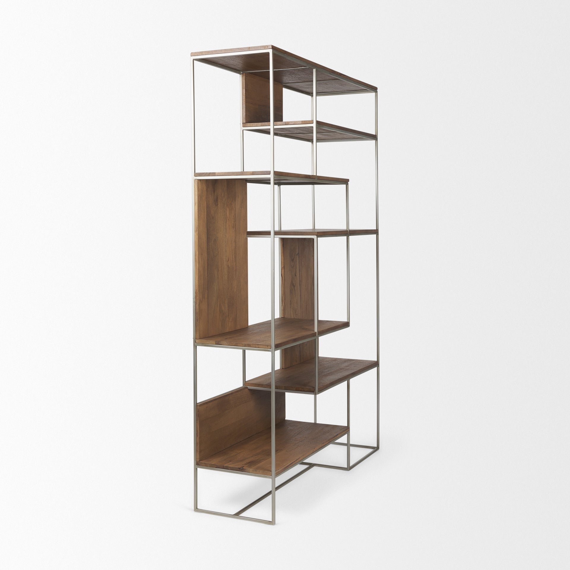 Morris III Brown Wood and Silver Metal Frame 6-Shelf Shelving Unit Bookcases & Shelves Mercana , Black Friday Sale Mercana Furniture Sale, Old Bones Co, Mid Century Furniture Sale, Four Hands Furniture, Black Friday Sale Morris III Brown Wood and Silver Metal Frame 6-Shelf Shelving Unit,Gus Sale, Perigold Morris III Brown Wood and Silver Metal Frame 6-Shelf Shelving Unit Bookcases & Shelves Black Friday Sale , Perigold Sale Morris III Brown Wood and Silver Metal Frame 6-Shelf Shelving Unit,Morris III Brown 