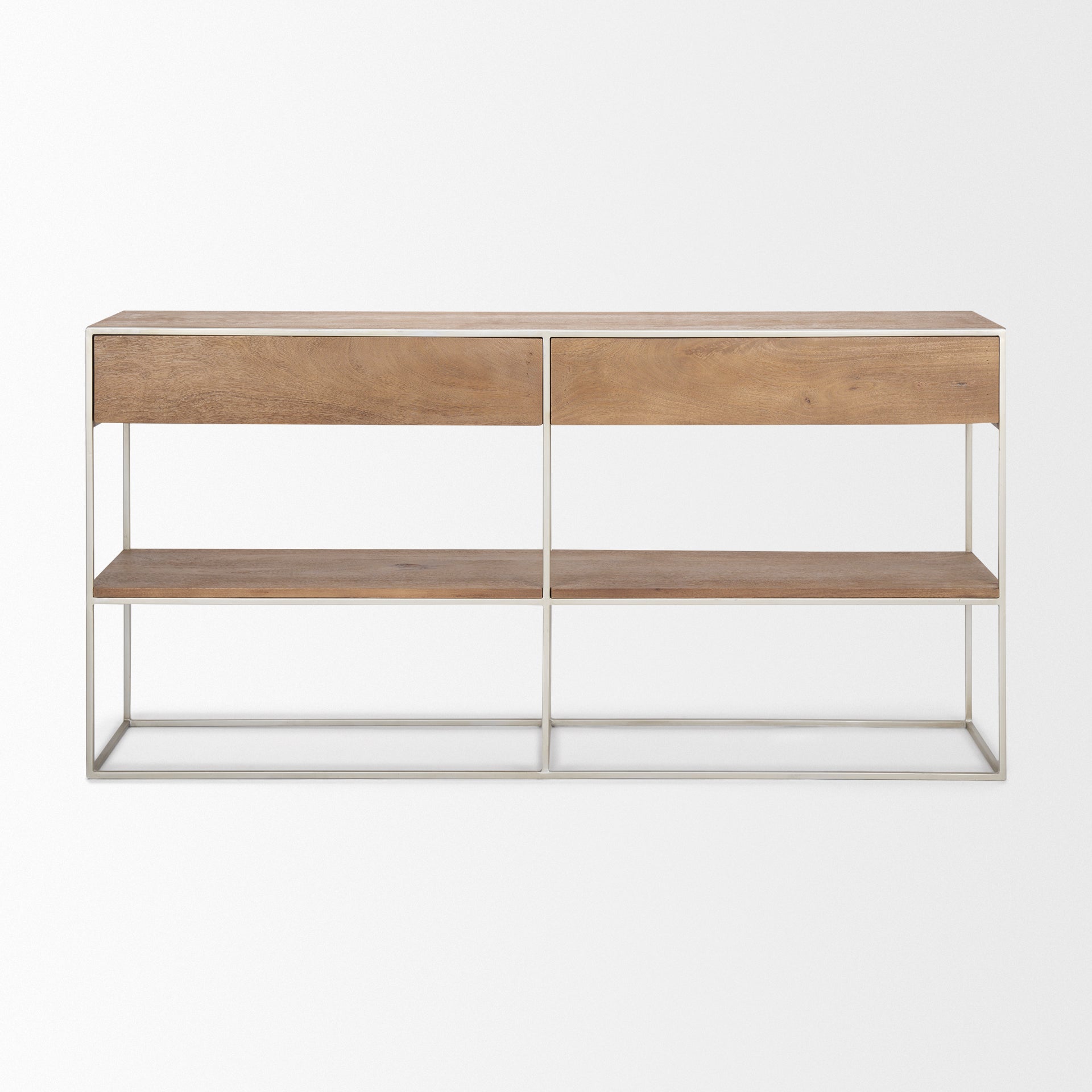 Morris I Brown Wood with Silver Metal Frame 2-Drawer Console Table Console Tables Mercana , Black Friday Sale Mercana Furniture Sale, Old Bones Co, Mid Century Furniture Sale, Four Hands Furniture, Black Friday Sale Morris I Brown Wood with Silver Metal Frame 2-Drawer Console Table,Gus Sale, Perigold Morris I Brown Wood with Silver Metal Frame 2-Drawer Console Table Console Tables Black Friday Sale , Perigold Sale Morris I Brown Wood with Silver Metal Frame 2-Drawer Console Table,Morris I Brown Wood with Si
