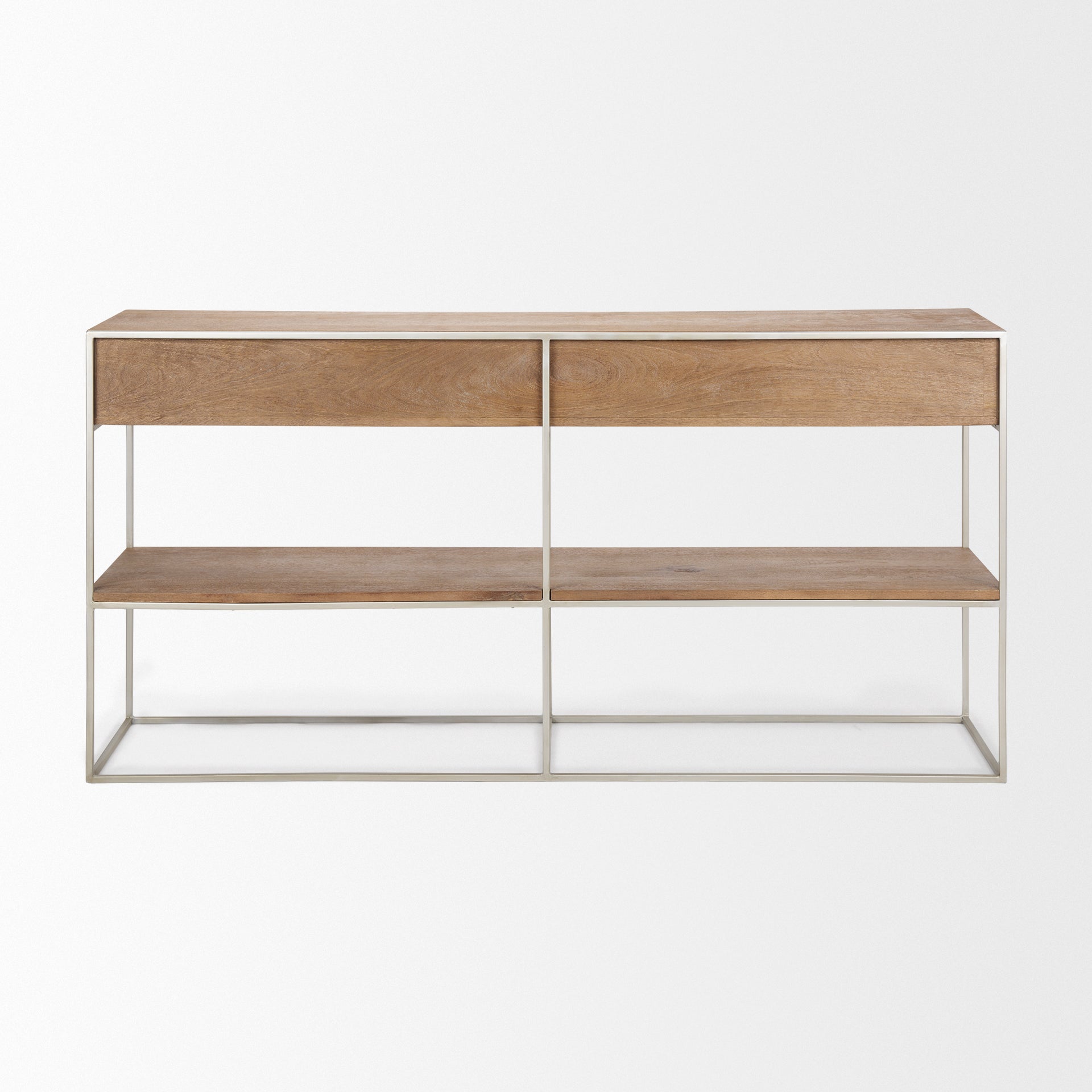 Morris I Brown Wood with Silver Metal Frame 2-Drawer Console Table Console Tables Mercana , Black Friday Sale Mercana Furniture Sale, Old Bones Co, Mid Century Furniture Sale, Four Hands Furniture, Black Friday Sale Morris I Brown Wood with Silver Metal Frame 2-Drawer Console Table,Gus Sale, Perigold Morris I Brown Wood with Silver Metal Frame 2-Drawer Console Table Console Tables Black Friday Sale , Perigold Sale Morris I Brown Wood with Silver Metal Frame 2-Drawer Console Table,Morris I Brown Wood with Si