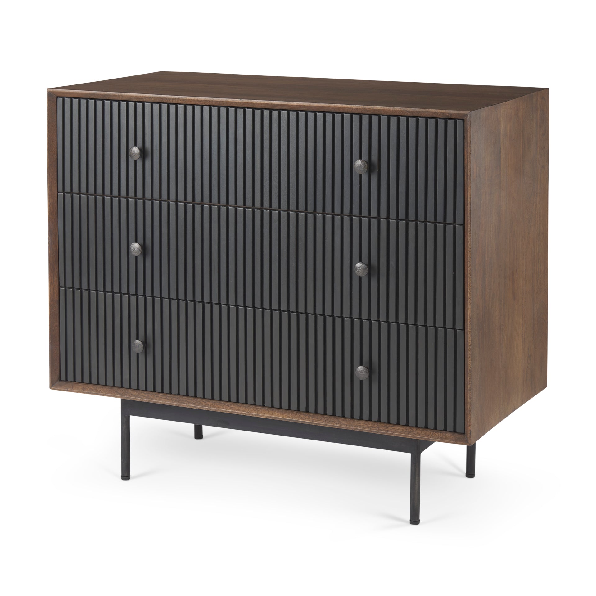 Grace Medium Brown Wood with Black Metal Frame 3-Drawer Accent Cabinet Credenzas & Sideboards Mercana , Black Friday Sale Mercana Furniture Sale, Old Bones Co, Mid Century Furniture Sale, Four Hands Furniture, Black Friday Sale Grace Medium Brown Wood with Black Metal Frame 3-Drawer Accent Cabinet,Gus Sale, Perigold Grace Medium Brown Wood with Black Metal Frame 3-Drawer Accent Cabinet Credenzas & Sideboards Black Friday Sale , Perigold Sale Grace Medium Brown Wood with Black Metal Frame 3-Drawer Accent Cab