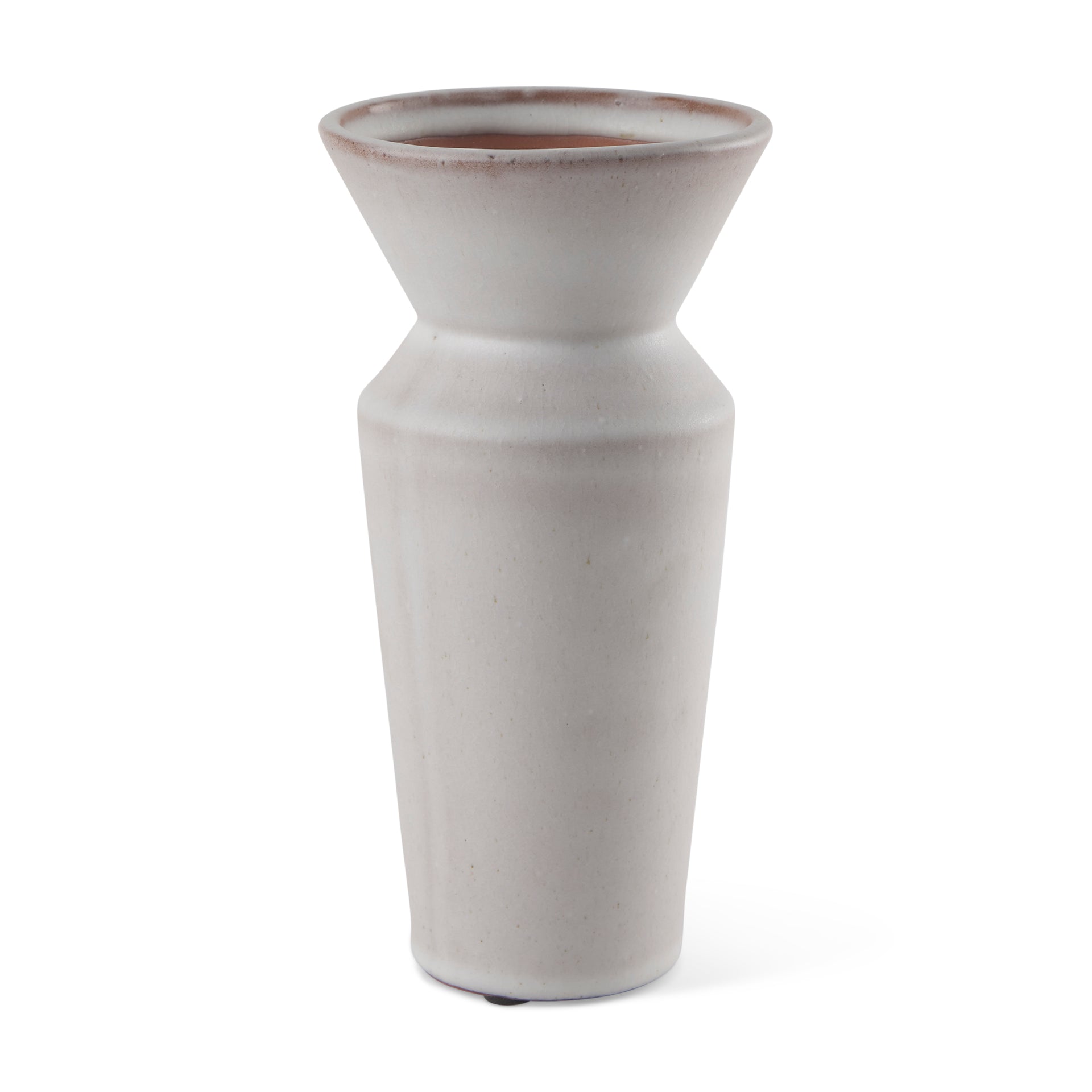Esme Whitewashed Ceramic Vase