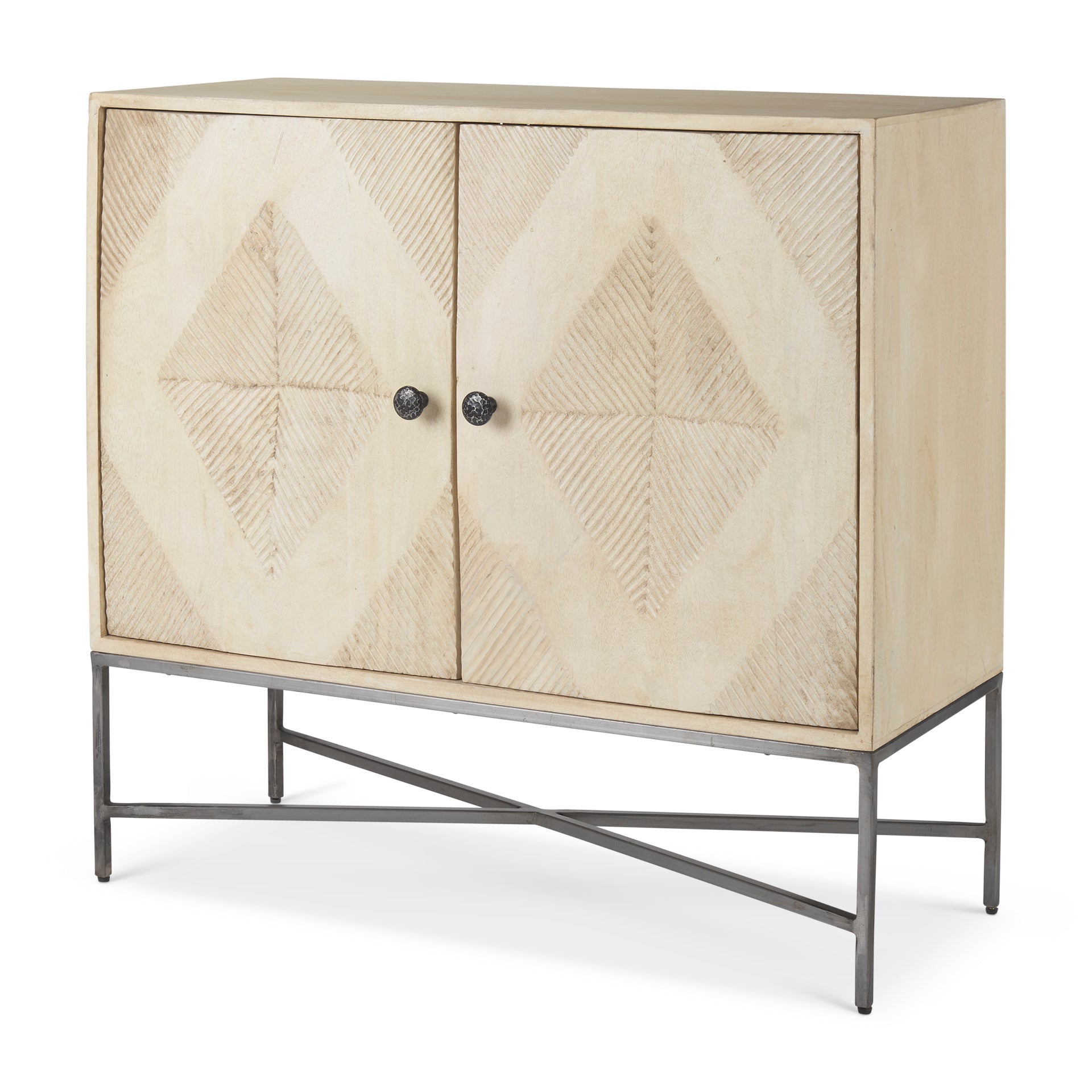 Hogarth 2 Door Blonde Wood Accent Cabinet