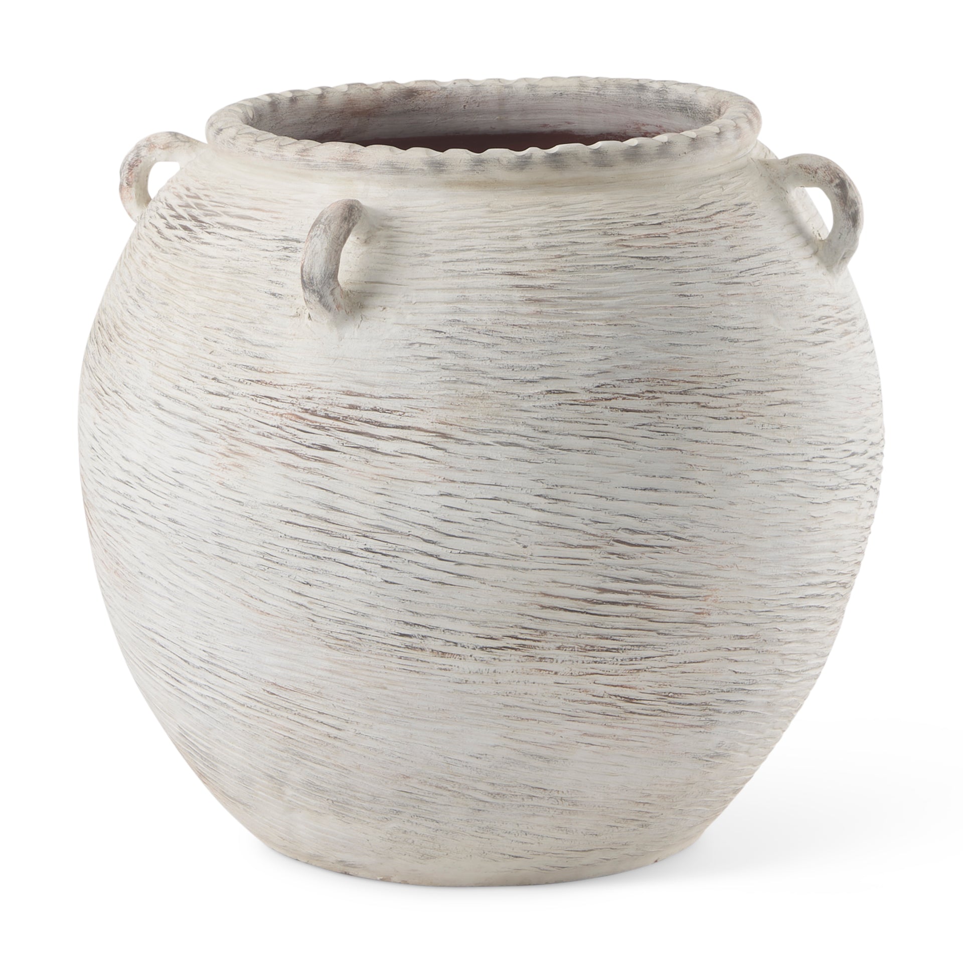 Misha Cream Ceramic Floor Vase