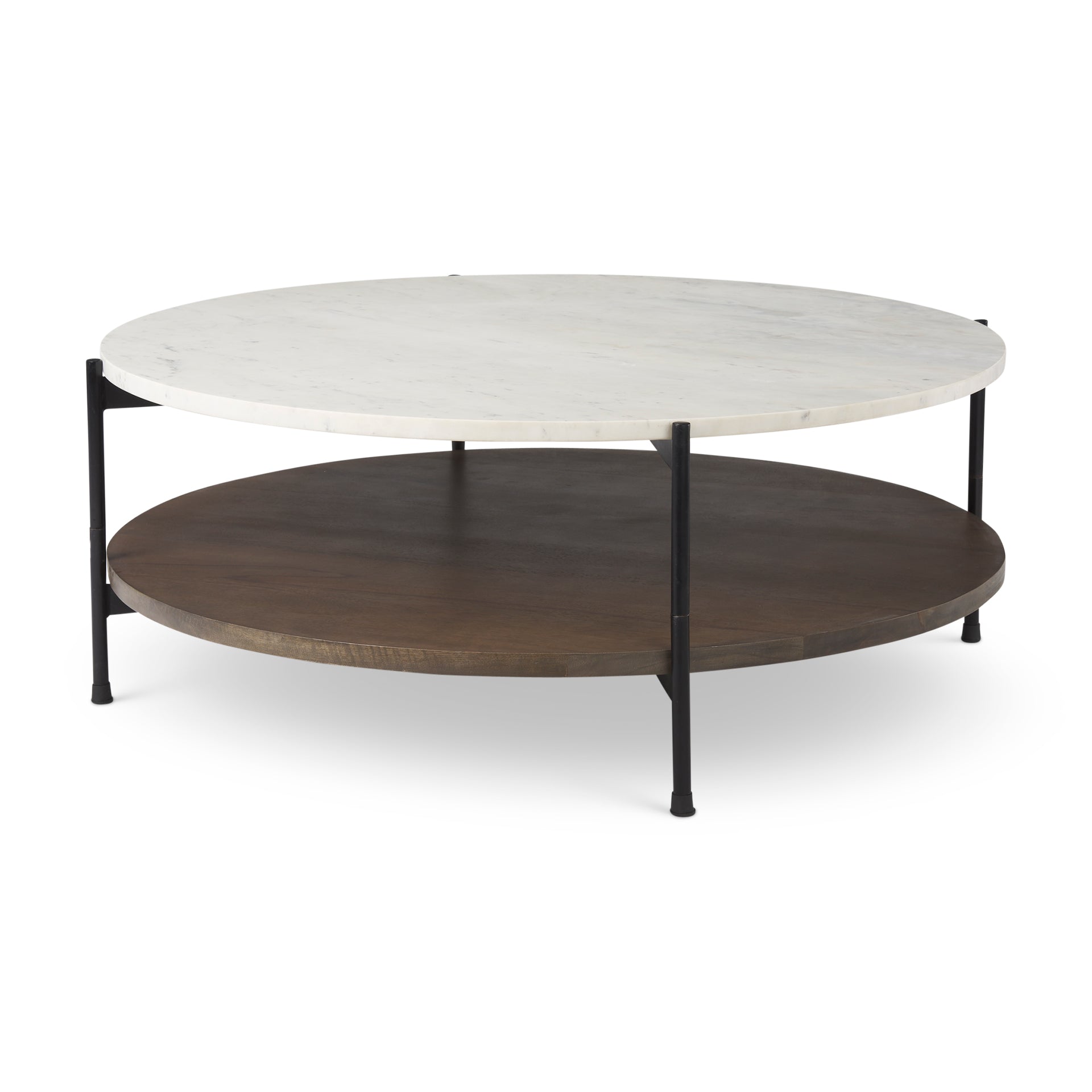 Larkin Marble Top With Wood Shelf Round Coffee Table Coffee Tables Mercana Dark Brown , Black Friday Sale Mercana Furniture Sale, Old Bones Co, Mid Century Furniture Sale, Four Hands Furniture, Black Friday Sale Larkin Marble Top With Wood Shelf Round Coffee Table,Gus Sale, Perigold Larkin Marble Top With Wood Shelf Round Coffee Table Coffee Tables Black Friday Sale , Perigold Sale Larkin Marble Top With Wood Shelf Round Coffee Table,Larkin Marble Top With Wood Shelf Round Coffee Table Lulu and Georgia, Bur