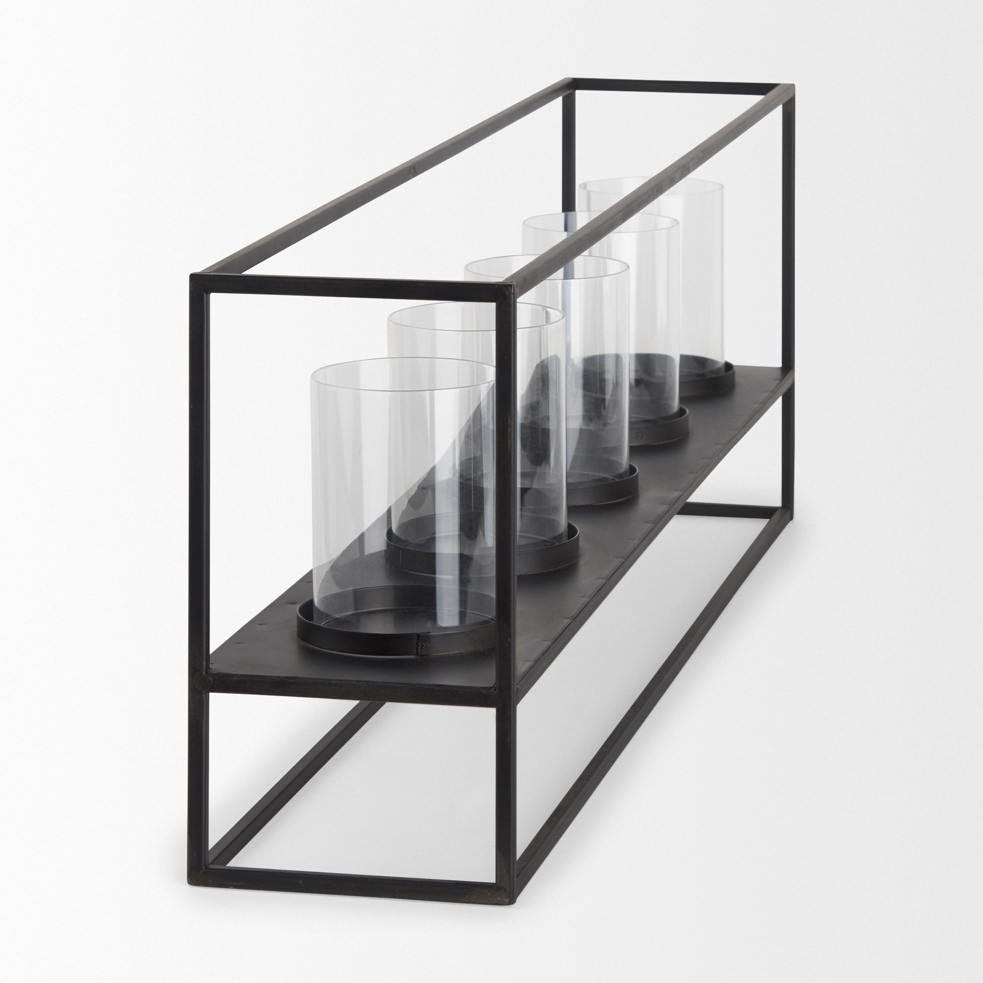Cindy 5 Candle Matte Black Metal Hurricane Glass Tabletop Candle Holder Candle Holders Mercana , Black Friday Sale Mercana Furniture Sale, Old Bones Co, Mid Century Furniture Sale, Four Hands Furniture, Black Friday Sale Cindy 5 Candle Matte Black Metal Hurricane Glass Tabletop Candle Holder,Gus Sale, Perigold Cindy 5 Candle Matte Black Metal Hurricane Glass Tabletop Candle Holder Candle Holders Black Friday Sale , Perigold Sale Cindy 5 Candle Matte Black Metal Hurricane Glass Tabletop Candle Holder,Cindy 5