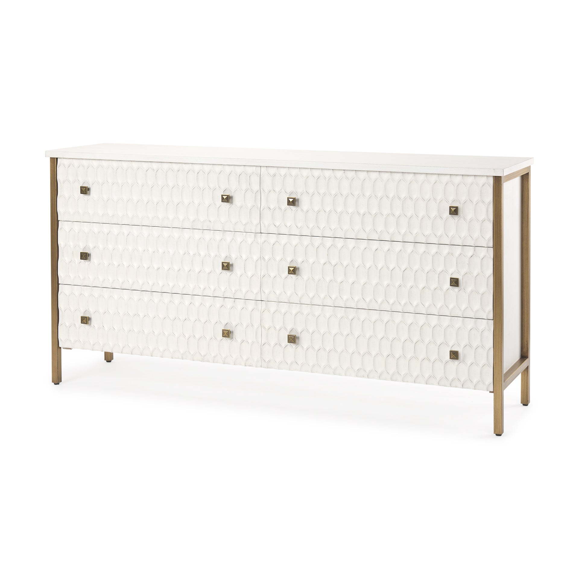 Savannah White Fir Veneer with Gold Metal Accents 6-Drawer Sideboard Credenzas & Sideboards Mercana , Black Friday Sale Mercana Furniture Sale, Old Bones Co, Mid Century Furniture Sale, Four Hands Furniture, Black Friday Sale Savannah White Fir Veneer with Gold Metal Accents 6-Drawer Sideboard,Gus Sale, Perigold Savannah White Fir Veneer with Gold Metal Accents 6-Drawer Sideboard Credenzas & Sideboards Black Friday Sale , Perigold Sale Savannah White Fir Veneer with Gold Metal Accents 6-Drawer Sideboard,Sav