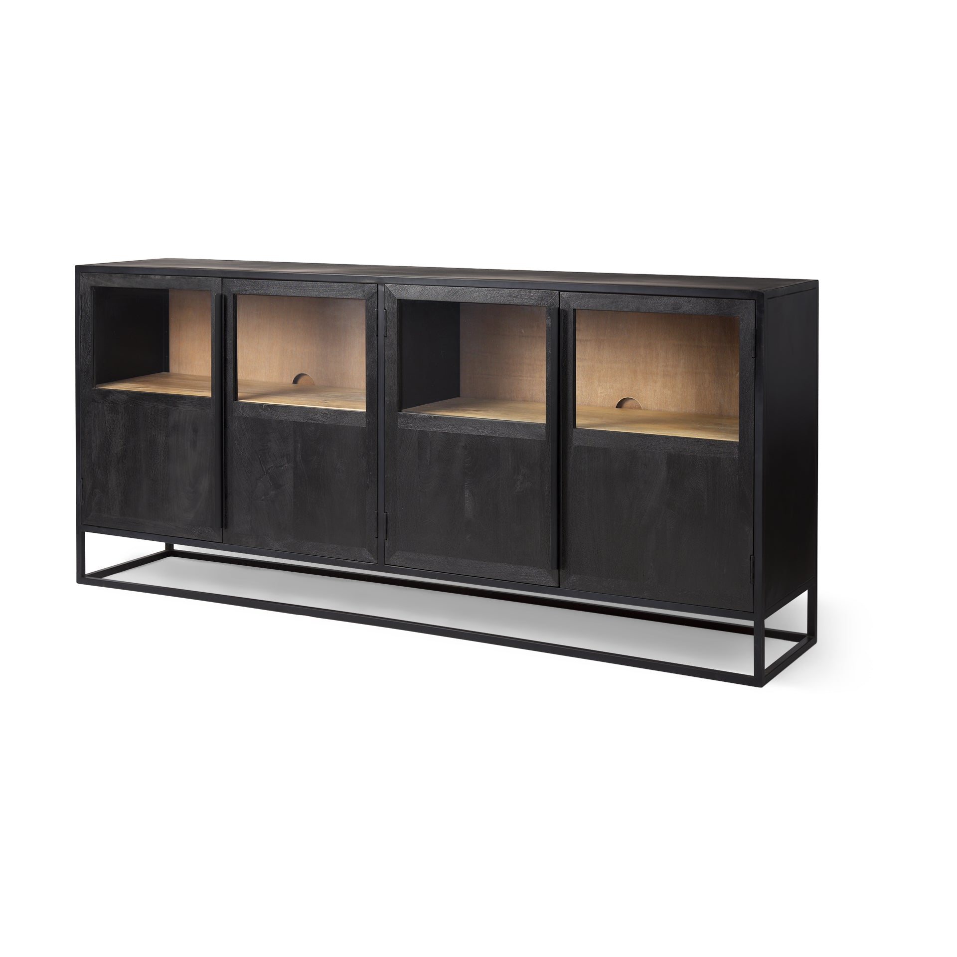 Sloan Black Wood with Black Metal Frame Sideboard Credenzas & Sideboards Mercana , Black Friday Sale Mercana Furniture Sale, Old Bones Co, Mid Century Furniture Sale, Four Hands Furniture, Black Friday Sale Sloan Black Wood with Black Metal Frame Sideboard,Gus Sale, Perigold Sloan Black Wood with Black Metal Frame Sideboard Credenzas & Sideboards Black Friday Sale , Perigold Sale Sloan Black Wood with Black Metal Frame Sideboard,Sloan Black Wood with Black Metal Frame Sideboard Lulu and Georgia, Burke Decor