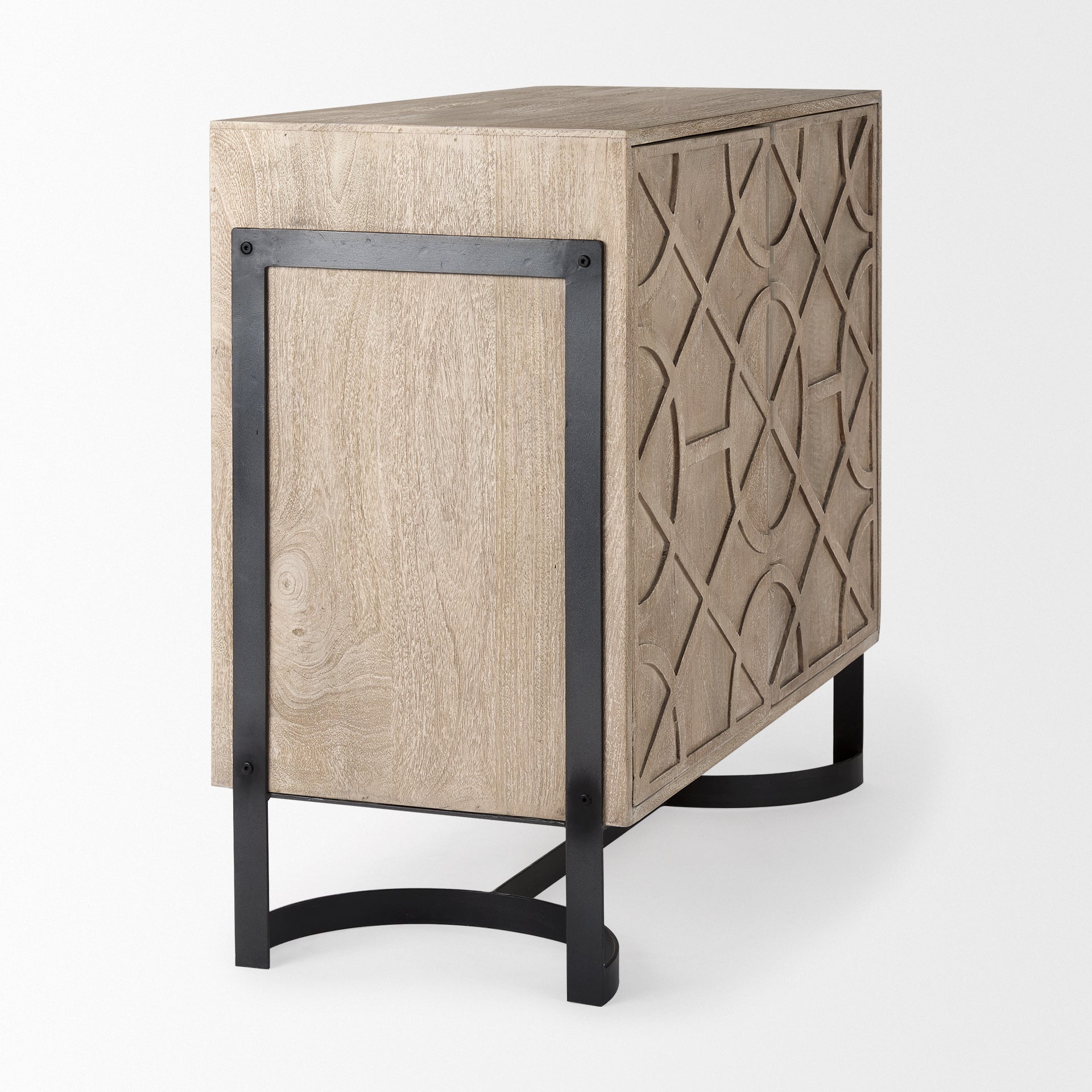 Rivien Brown Solid Wood with Black Metal Frame 2-Door Accent Cabinet Credenzas & Sideboards Mercana , Black Friday Sale Mercana Furniture Sale, Old Bones Co, Mid Century Furniture Sale, Four Hands Furniture, Black Friday Sale Rivien Brown Solid Wood with Black Metal Frame 2-Door Accent Cabinet,Gus Sale, Perigold Rivien Brown Solid Wood with Black Metal Frame 2-Door Accent Cabinet Credenzas & Sideboards Black Friday Sale , Perigold Sale Rivien Brown Solid Wood with Black Metal Frame 2-Door Accent Cabinet,Riv