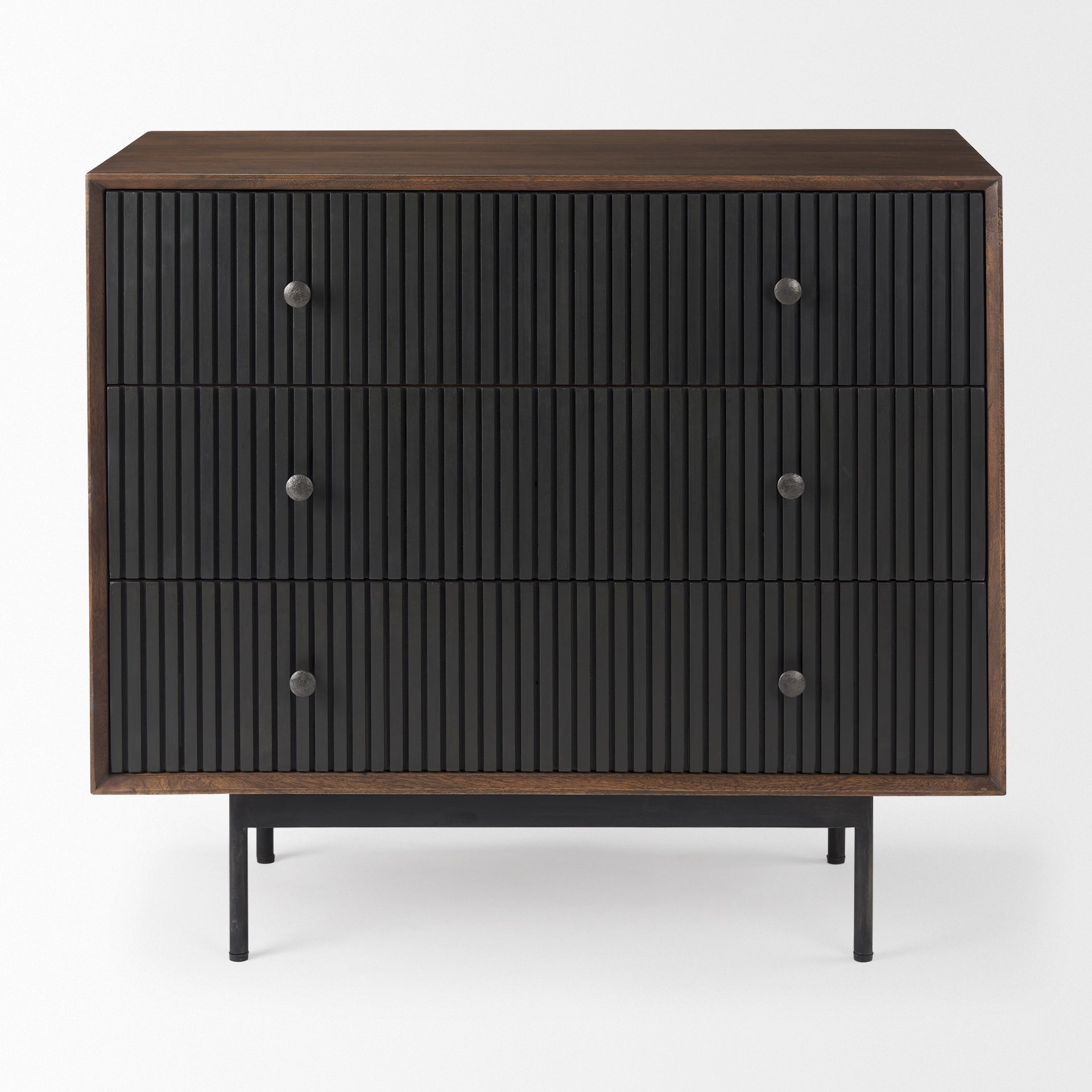 Grace Medium Brown Wood with Black Metal Frame 3-Drawer Accent Cabinet Credenzas & Sideboards Mercana , Black Friday Sale Mercana Furniture Sale, Old Bones Co, Mid Century Furniture Sale, Four Hands Furniture, Black Friday Sale Grace Medium Brown Wood with Black Metal Frame 3-Drawer Accent Cabinet,Gus Sale, Perigold Grace Medium Brown Wood with Black Metal Frame 3-Drawer Accent Cabinet Credenzas & Sideboards Black Friday Sale , Perigold Sale Grace Medium Brown Wood with Black Metal Frame 3-Drawer Accent Cab