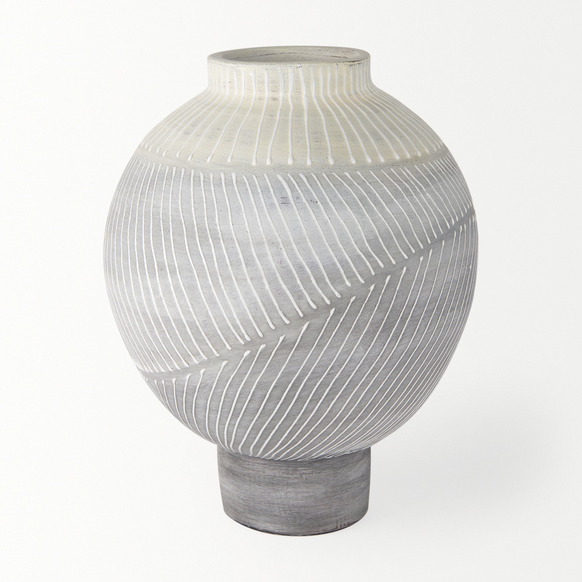 Blume Off-White with Gray Textured Vase Vases Mercana , Black Friday Sale Mercana Furniture Sale, Old Bones Co, Mid Century Furniture Sale, Four Hands Furniture, Black Friday Sale Blume Off-White with Gray Textured Vase,Gus Sale, Perigold Blume Off-White with Gray Textured Vase Vases Black Friday Sale , Perigold Sale Blume Off-White with Gray Textured Vase,Blume Off-White with Gray Textured Vase Lulu and Georgia, Burke Decor Sale Blume Off-White with Gray Textured Vase, www.oldbonesco.com