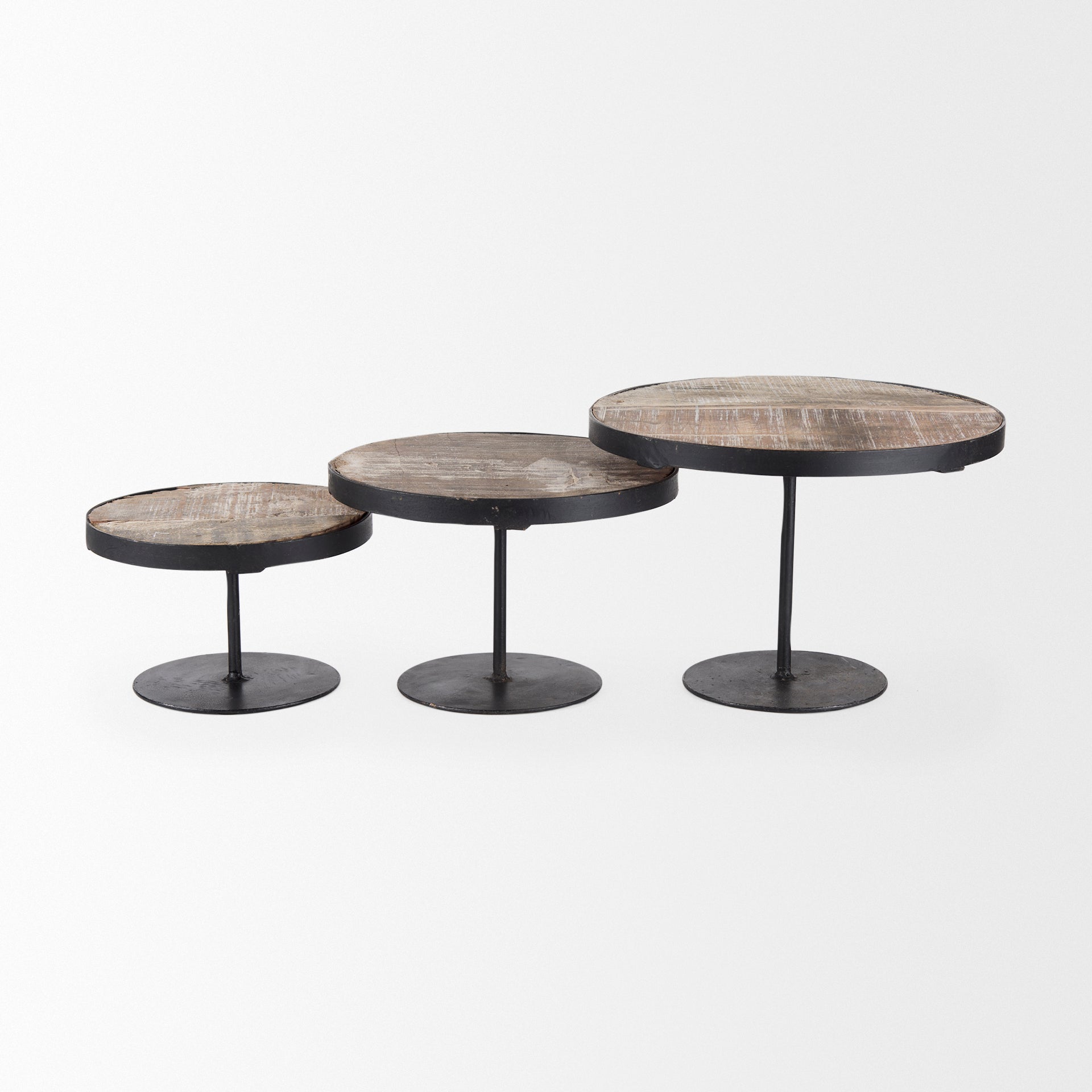 Lorenz Light Brown Wood with Black Metal Base Round Decorative Display Stands - Set of 3 Display Stands Mercana , Black Friday Sale Mercana Furniture Sale, Old Bones Co, Mid Century Furniture Sale, Four Hands Furniture, Black Friday Sale Lorenz Light Brown Wood with Black Metal Base Round Decorative Display Stands - Set of 3,Gus Sale, Perigold Lorenz Light Brown Wood with Black Metal Base Round Decorative Display Stands - Set of 3 Display Stands Black Friday Sale , Perigold Sale Lorenz Light Brown Wood with