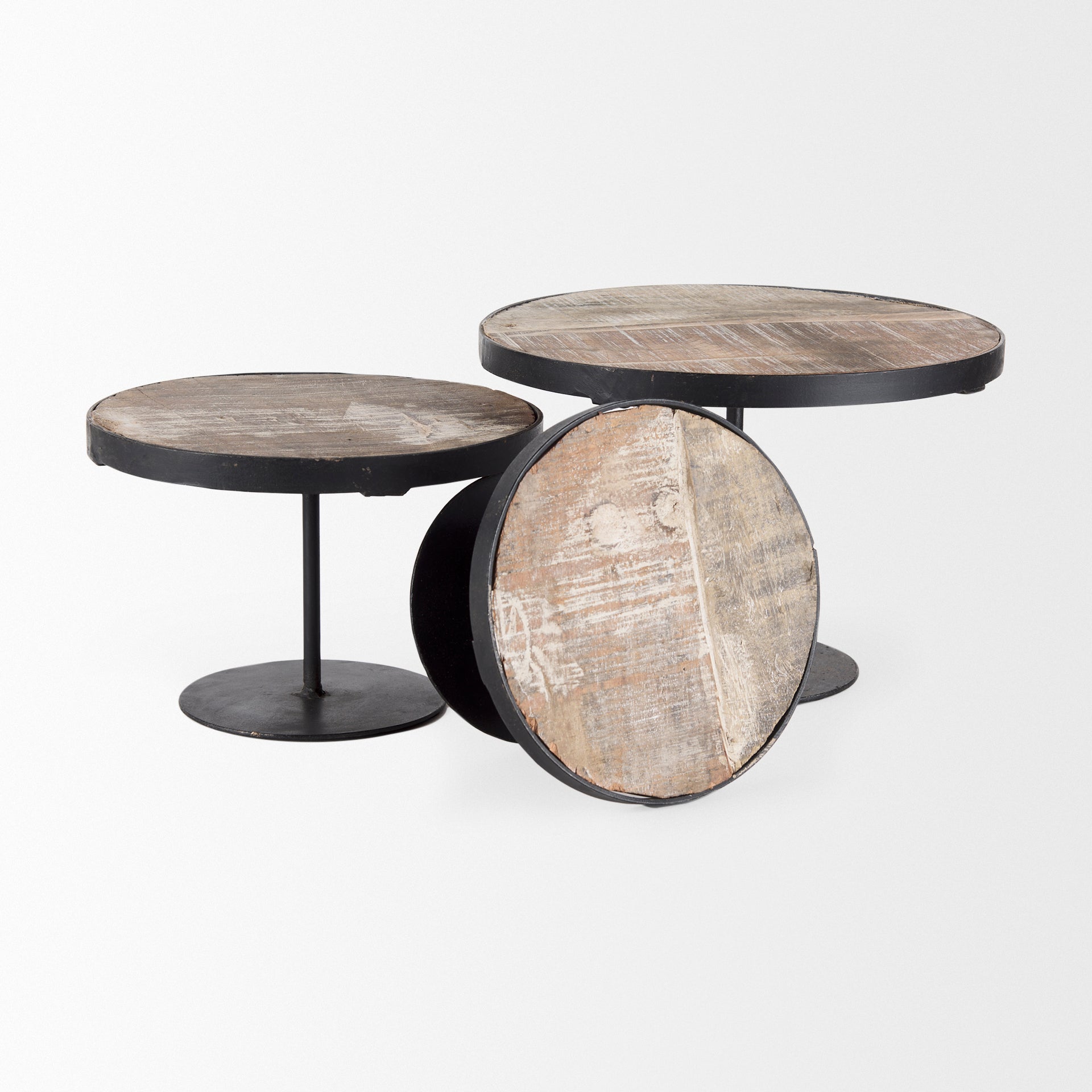 Lorenz Light Brown Wood with Black Metal Base Round Decorative Display Stands - Set of 3 Display Stands Mercana , Black Friday Sale Mercana Furniture Sale, Old Bones Co, Mid Century Furniture Sale, Four Hands Furniture, Black Friday Sale Lorenz Light Brown Wood with Black Metal Base Round Decorative Display Stands - Set of 3,Gus Sale, Perigold Lorenz Light Brown Wood with Black Metal Base Round Decorative Display Stands - Set of 3 Display Stands Black Friday Sale , Perigold Sale Lorenz Light Brown Wood with