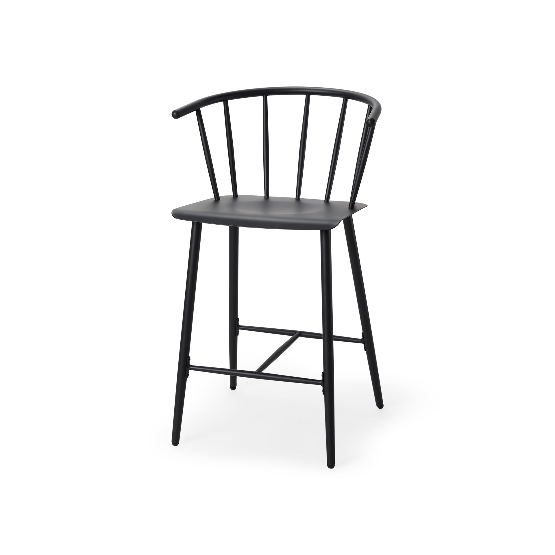 90s ビンテージ ADAL メタルフレーム チェア ブラック ポストモダン Colin Black Metal Counter Stool