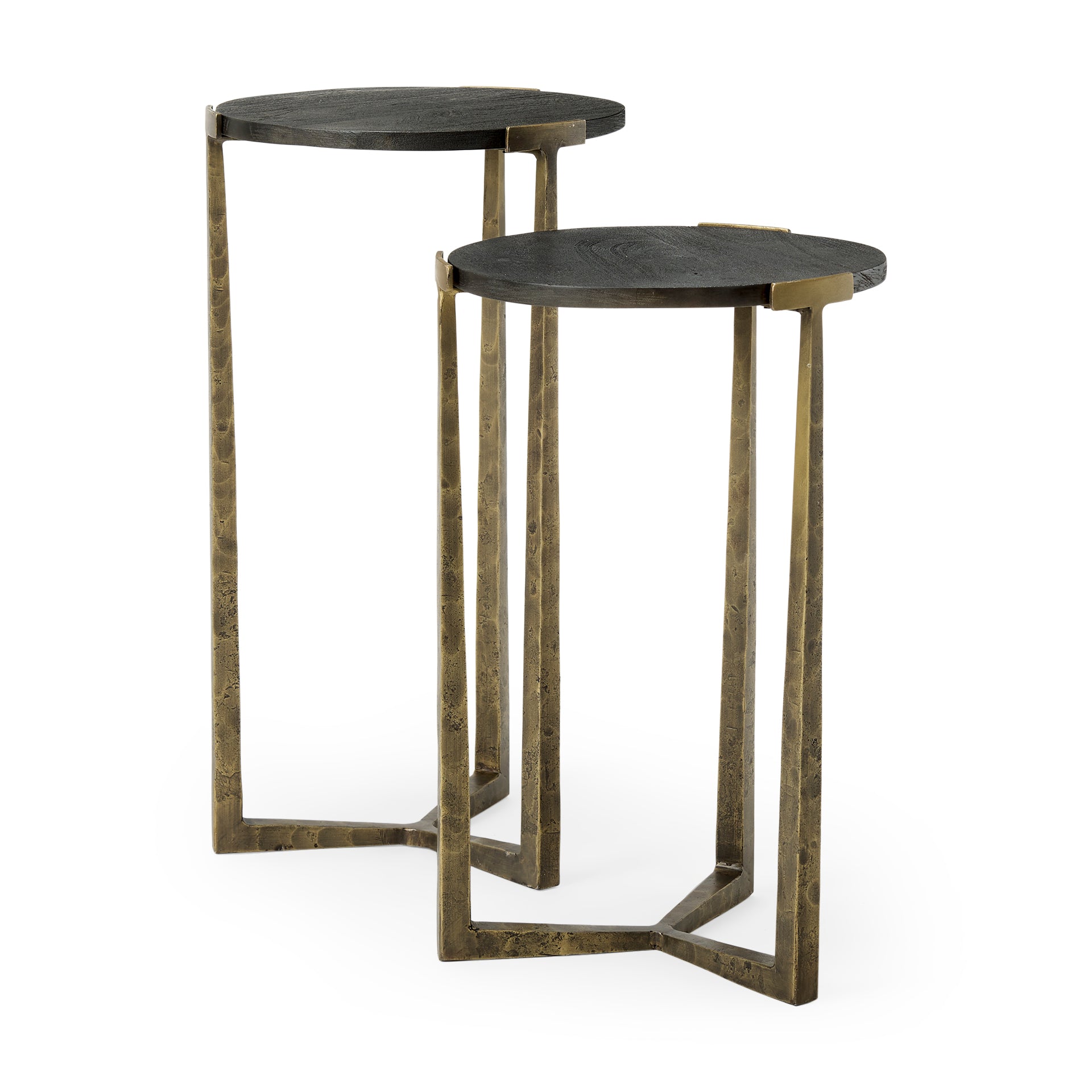 Atticus Black Wood and Antiqued Gold Metal Nesting Accent Tables - Set of 2 Side & End Tables Mercana , Black Friday Sale Mercana Furniture Sale, Old Bones Co, Mid Century Furniture Sale, Four Hands Furniture, Black Friday Sale Atticus Black Wood and Antiqued Gold Metal Nesting Accent Tables - Set of 2,Gus Sale, Perigold Atticus Black Wood and Antiqued Gold Metal Nesting Accent Tables - Set of 2 Side & End Tables Black Friday Sale , Perigold Sale Atticus Black Wood and Antiqued Gold Metal Nesting Accent Tab