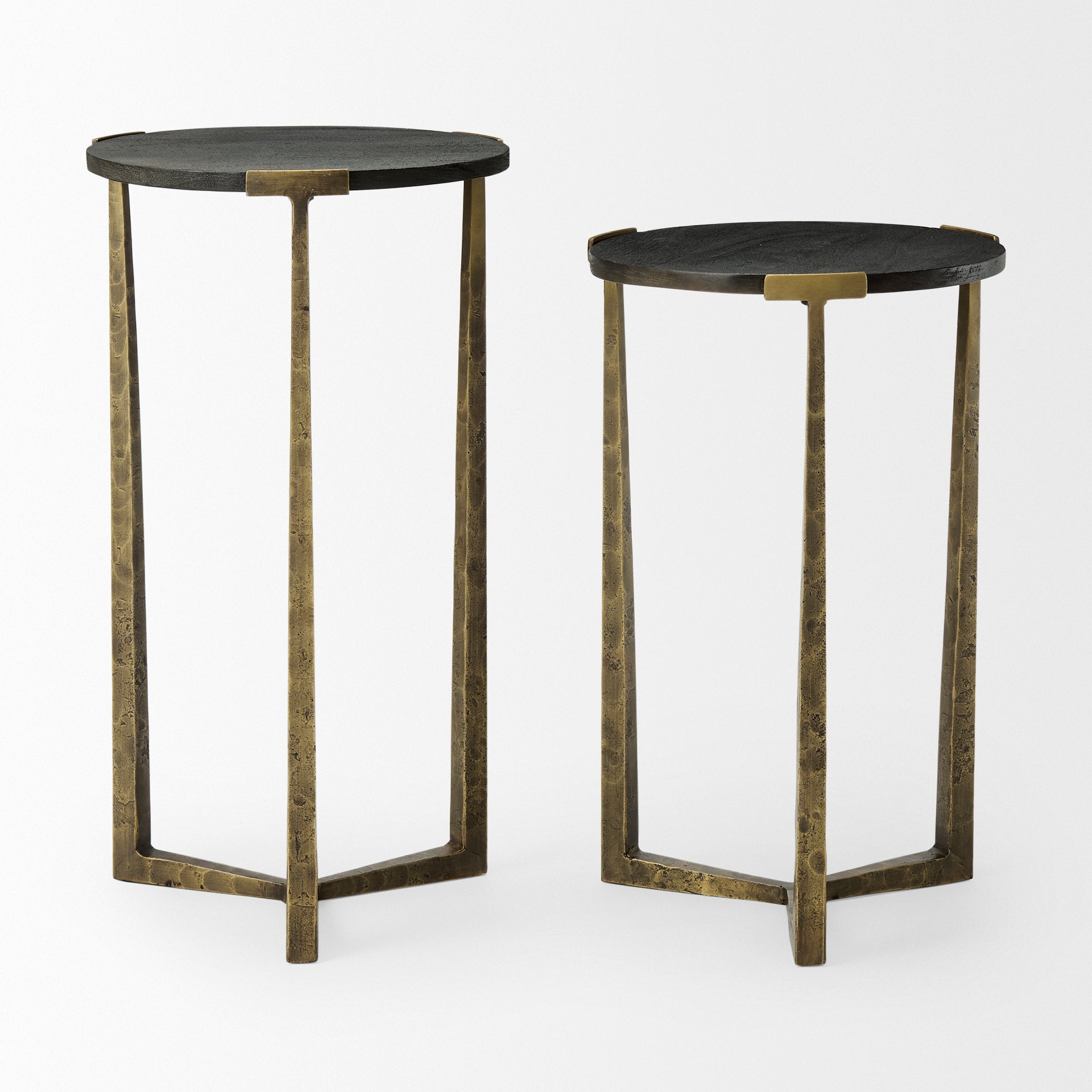 Atticus Black Wood and Antiqued Gold Metal Nesting Accent Tables - Set of 2 Side & End Tables Mercana , Black Friday Sale Mercana Furniture Sale, Old Bones Co, Mid Century Furniture Sale, Four Hands Furniture, Black Friday Sale Atticus Black Wood and Antiqued Gold Metal Nesting Accent Tables - Set of 2,Gus Sale, Perigold Atticus Black Wood and Antiqued Gold Metal Nesting Accent Tables - Set of 2 Side & End Tables Black Friday Sale , Perigold Sale Atticus Black Wood and Antiqued Gold Metal Nesting Accent Tab