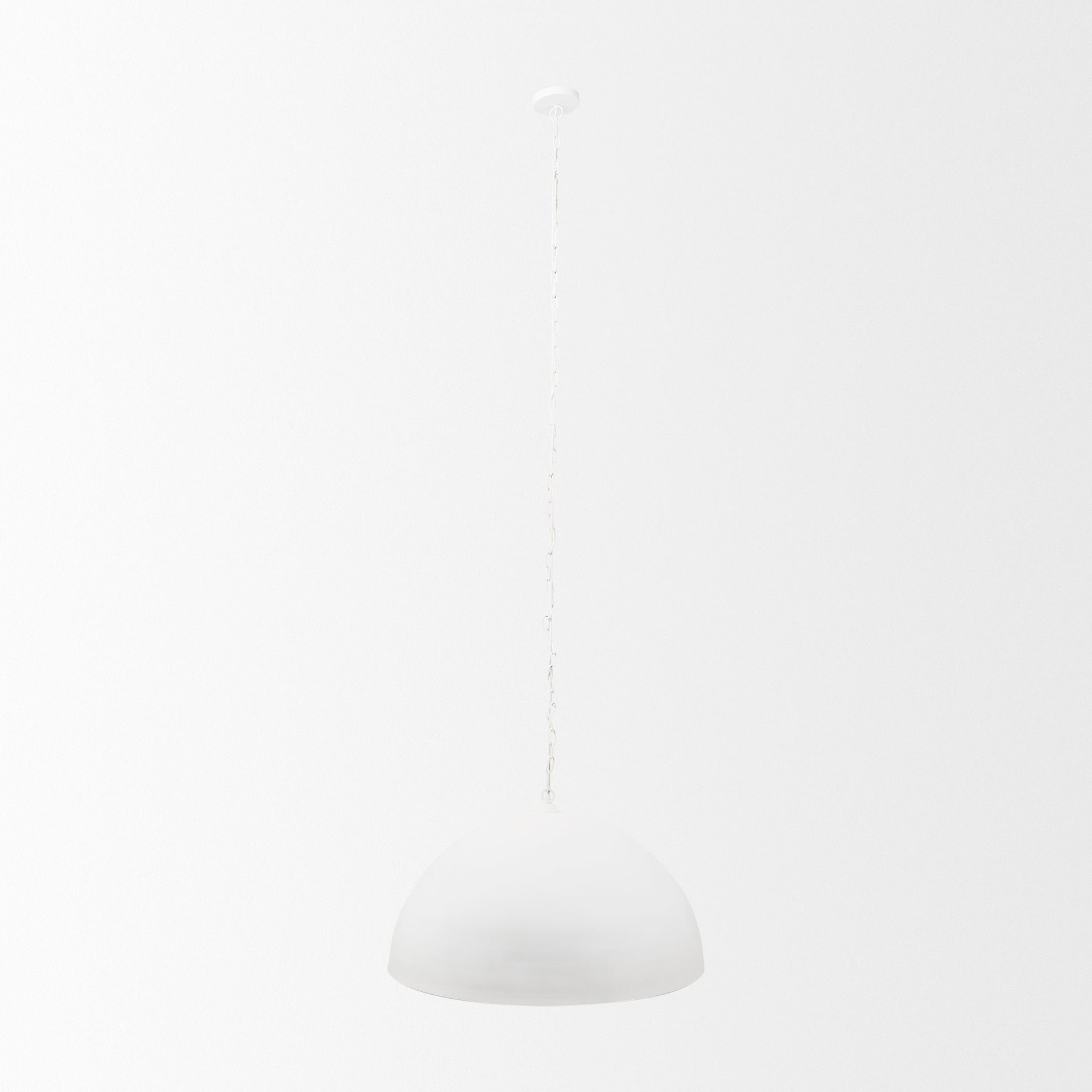 Juniper 36" Round White Dome Pendant Light