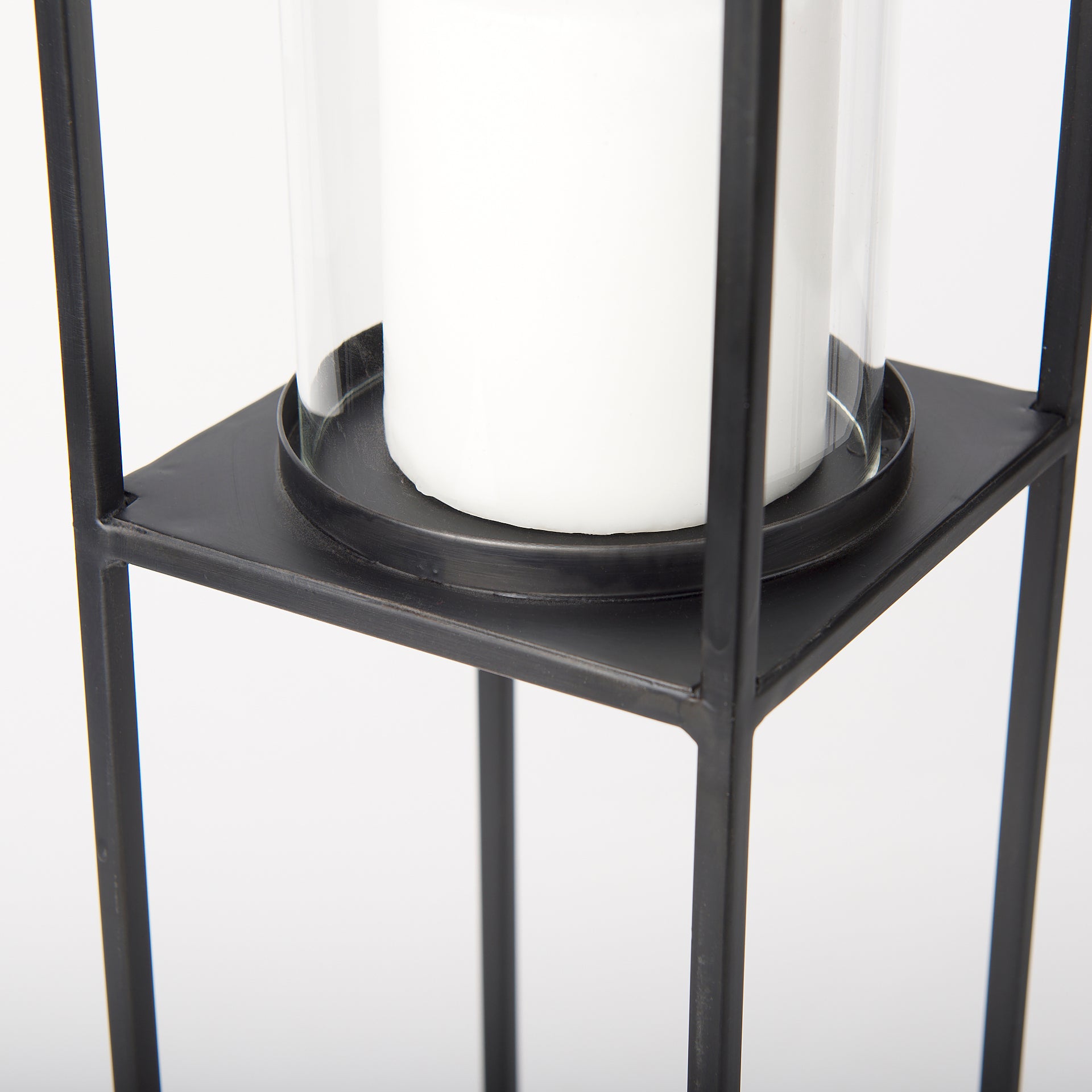 Cindy Matte Black Metal and Hurricane Glass Pillar Tabletop Candle Holders - Set of 2 Candle Holders Mercana , Black Friday Sale Mercana Furniture Sale, Old Bones Co, Mid Century Furniture Sale, Four Hands Furniture, Black Friday Sale Cindy Matte Black Metal and Hurricane Glass Pillar Tabletop Candle Holders - Set of 2,Gus Sale, Perigold Cindy Matte Black Metal and Hurricane Glass Pillar Tabletop Candle Holders - Set of 2 Candle Holders Black Friday Sale , Perigold Sale Cindy Matte Black Metal and Hurricane