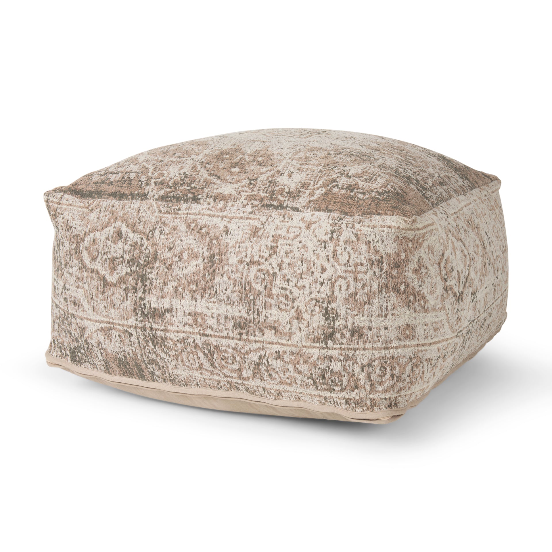 Khloe Taupe Pouf