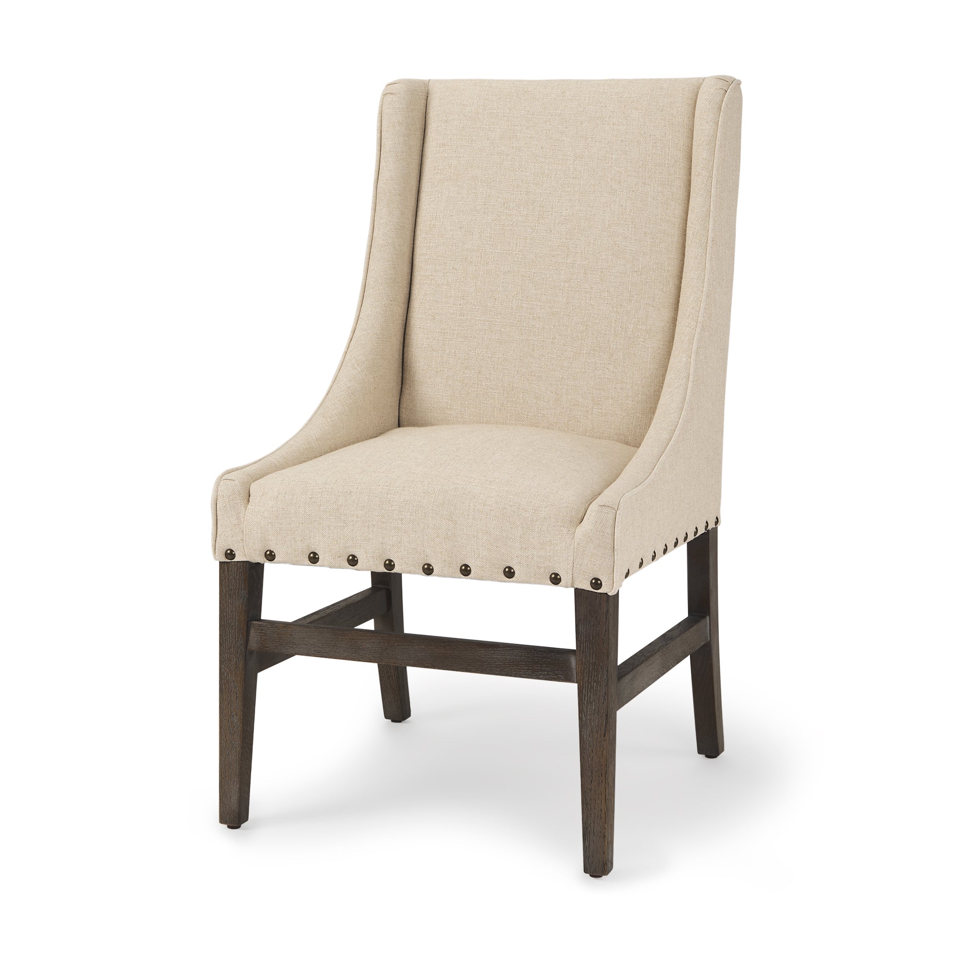 Kensington I Fabric and Solid Wood Dining Chair