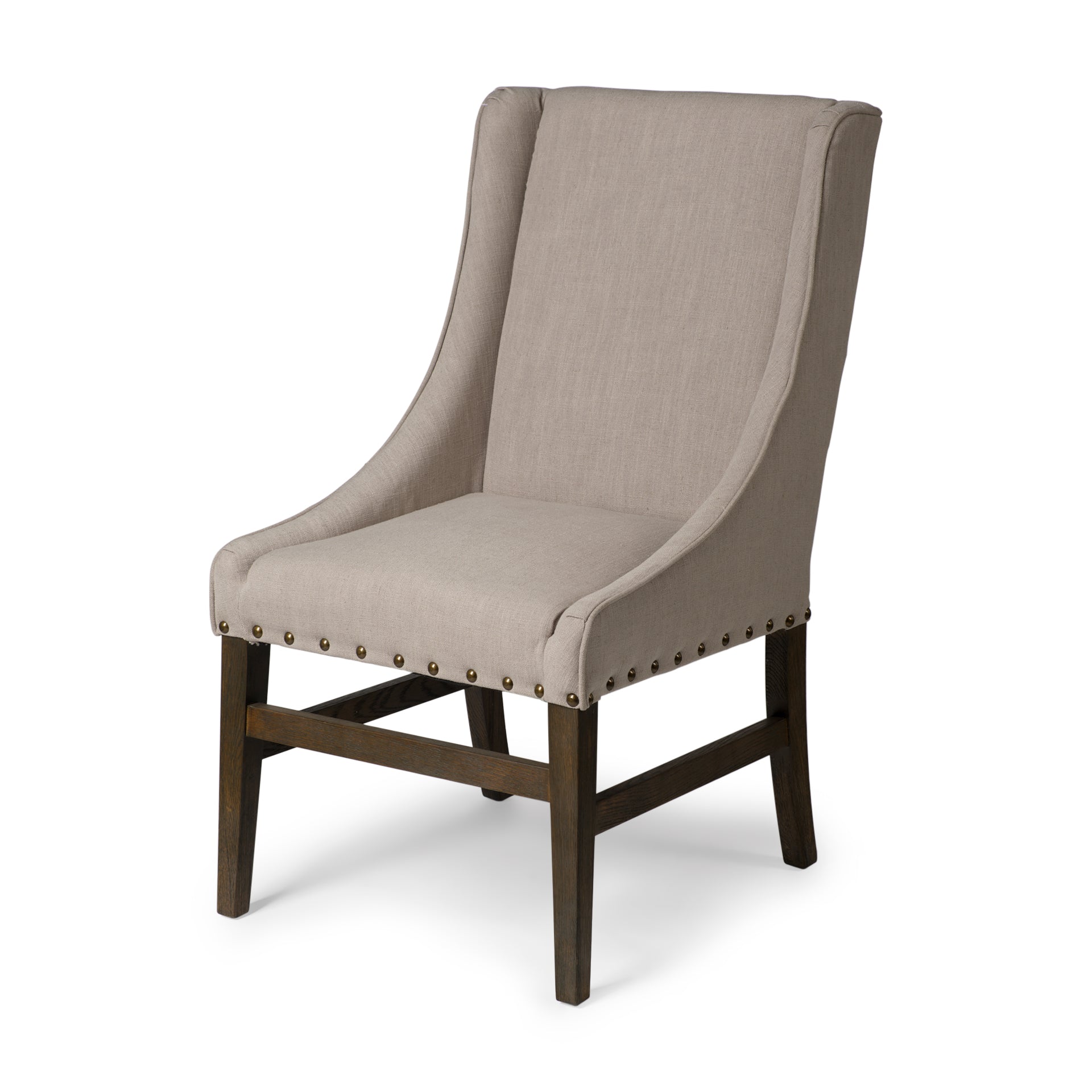 Kensington I Fabric and Solid Wood Dining Chair