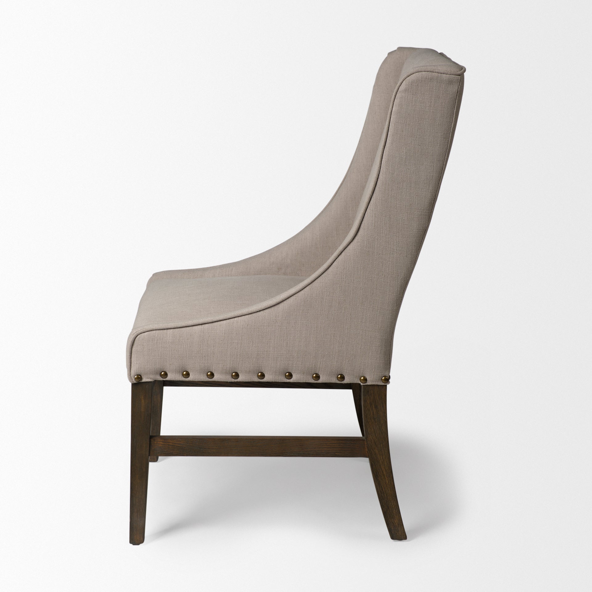 Kensington I Fabric and Solid Wood Dining Chair