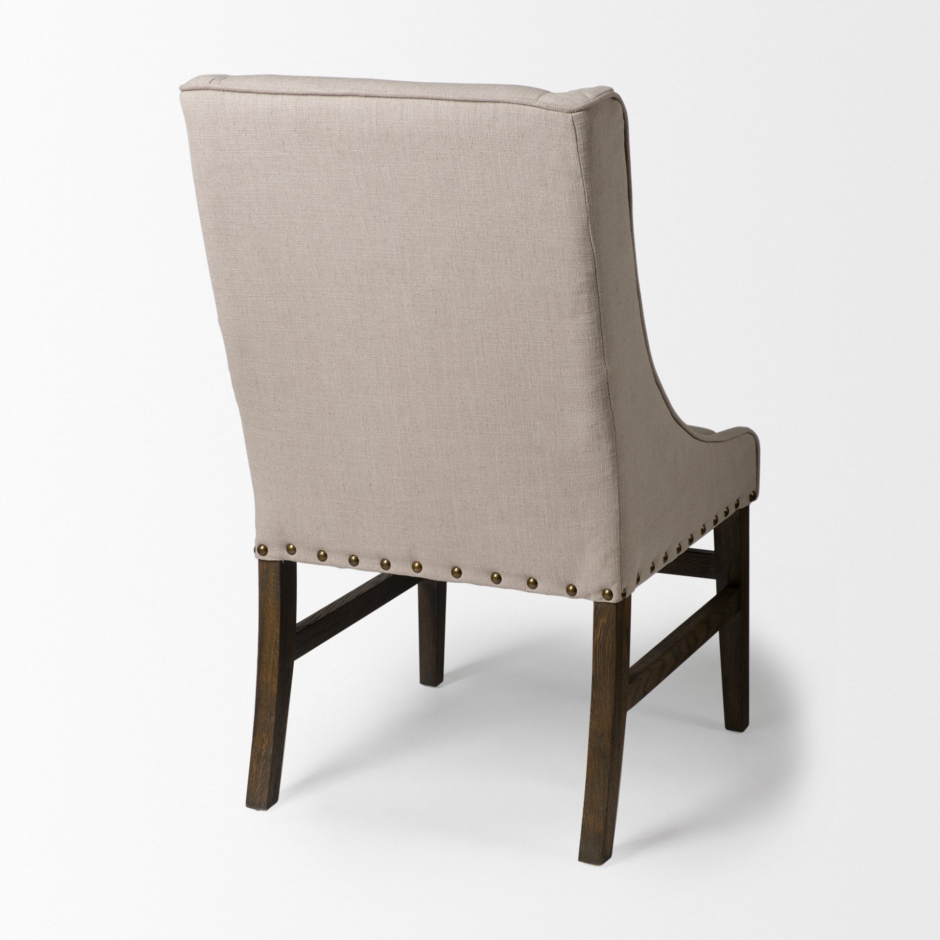 Kensington I Fabric and Solid Wood Dining Chair