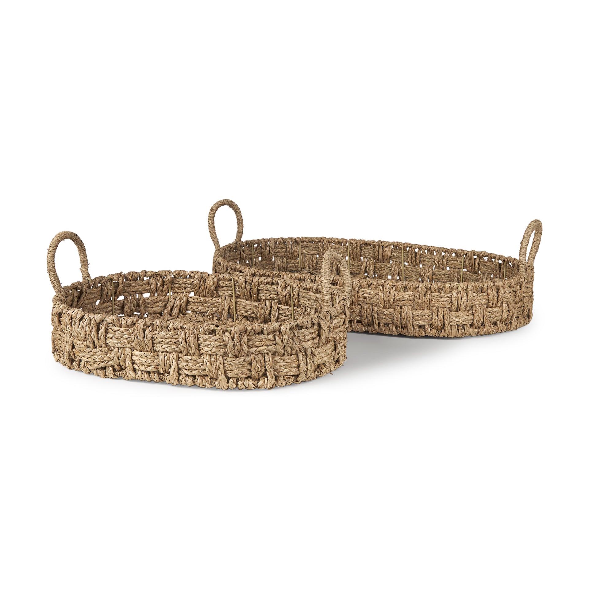 Haini Large Basketweave Seagrass Trays with Loop Handles - Set of 2 Trays & Containers Mercana , Black Friday Sale Mercana Furniture Sale, Old Bones Co, Mid Century Furniture Sale, Four Hands Furniture, Black Friday Sale Haini Large Basketweave Seagrass Trays with Loop Handles - Set of 2,Gus Sale, Perigold Haini Large Basketweave Seagrass Trays with Loop Handles - Set of 2 Trays & Containers Black Friday Sale , Perigold Sale Haini Large Basketweave Seagrass Trays with Loop Handles - Set of 2,Haini Large Bas