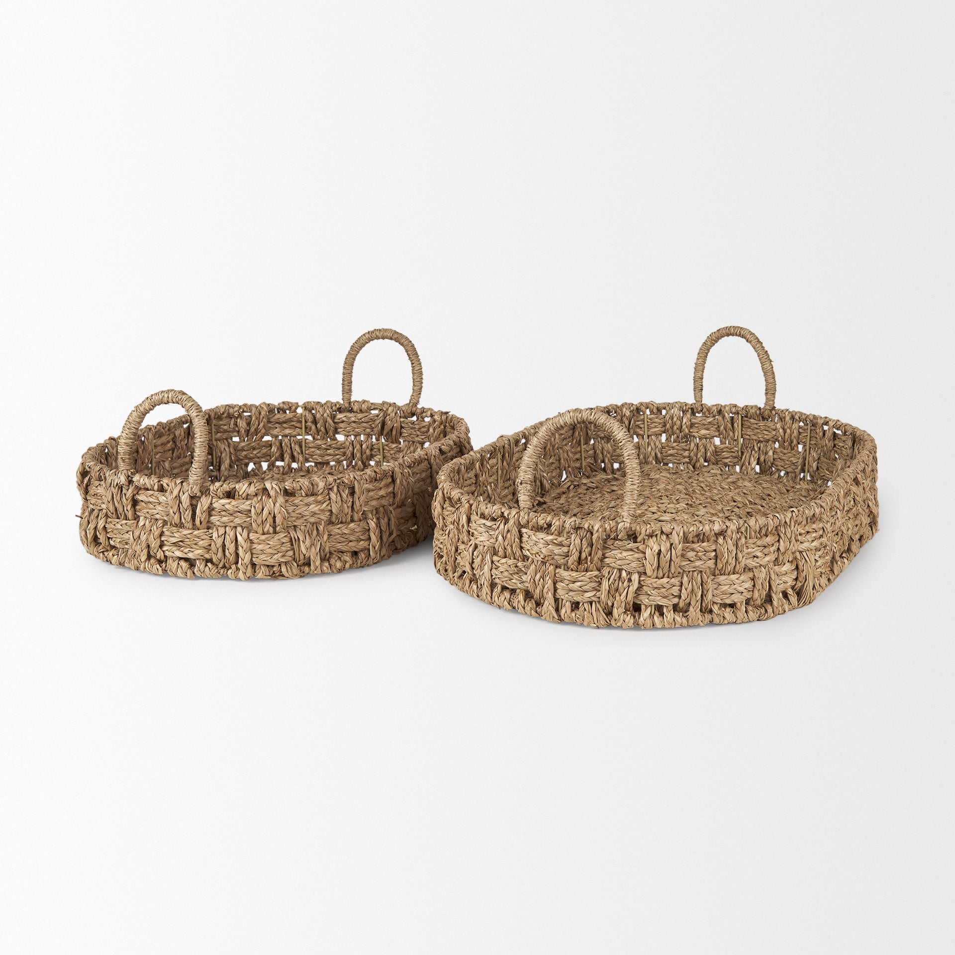 Haini Large Basketweave Seagrass Trays with Loop Handles - Set of 2 Trays & Containers Mercana , Black Friday Sale Mercana Furniture Sale, Old Bones Co, Mid Century Furniture Sale, Four Hands Furniture, Black Friday Sale Haini Large Basketweave Seagrass Trays with Loop Handles - Set of 2,Gus Sale, Perigold Haini Large Basketweave Seagrass Trays with Loop Handles - Set of 2 Trays & Containers Black Friday Sale , Perigold Sale Haini Large Basketweave Seagrass Trays with Loop Handles - Set of 2,Haini Large Bas
