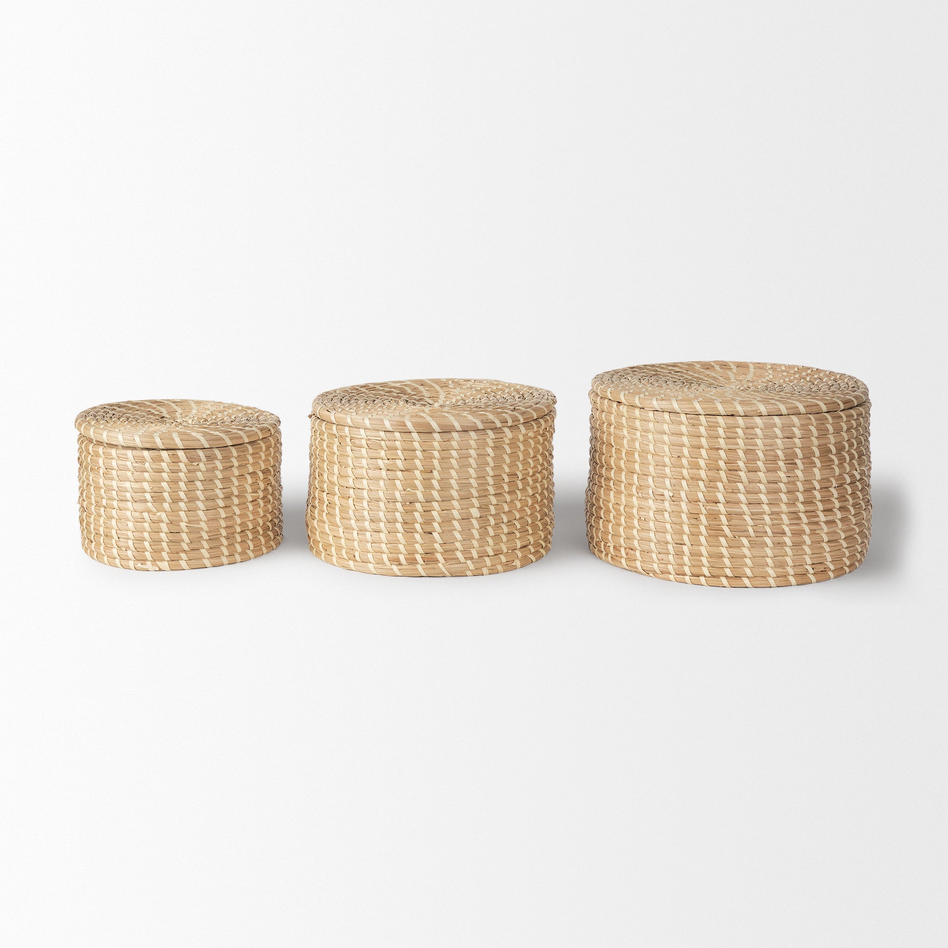 Kailini Nesting Seagrass & Palm Leaf Boxes with Lids - Set of 3 Decorative Box Mercana , Black Friday Sale Mercana Furniture Sale, Old Bones Co, Mid Century Furniture Sale, Four Hands Furniture, Black Friday Sale Kailini Nesting Seagrass & Palm Leaf Boxes with Lids - Set of 3,Gus Sale, Perigold Kailini Nesting Seagrass & Palm Leaf Boxes with Lids - Set of 3 Decorative Box Black Friday Sale , Perigold Sale Kailini Nesting Seagrass & Palm Leaf Boxes with Lids - Set of 3,Kailini Nesting Seagrass & Palm Leaf Bo