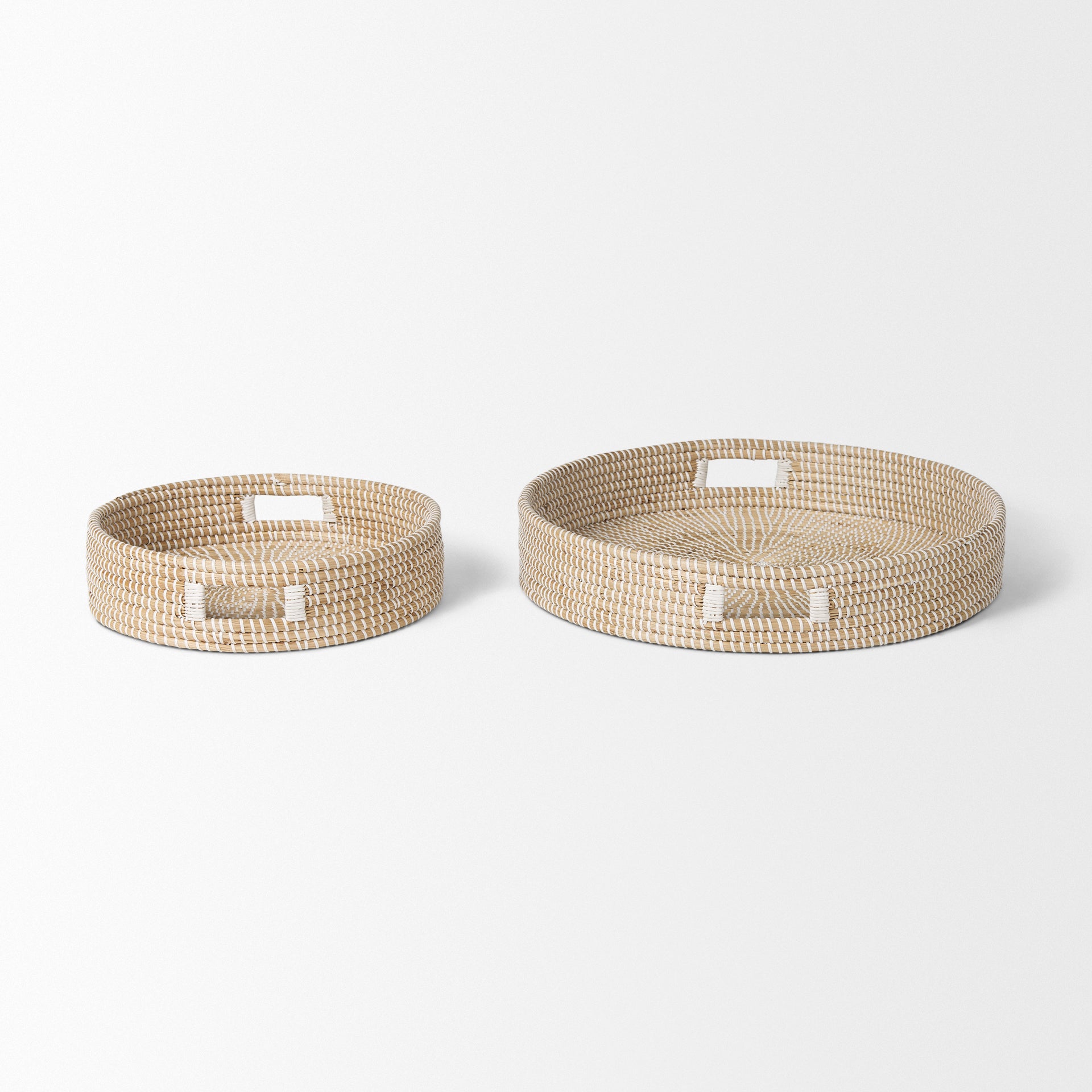 Kalama Large Round Seagrass Trays with Handles - Set of 2 Trays & Containers Mercana , Black Friday Sale Mercana Furniture Sale, Old Bones Co, Mid Century Furniture Sale, Four Hands Furniture, Black Friday Sale Kalama Large Round Seagrass Trays with Handles - Set of 2,Gus Sale, Perigold Kalama Large Round Seagrass Trays with Handles - Set of 2 Trays & Containers Black Friday Sale , Perigold Sale Kalama Large Round Seagrass Trays with Handles - Set of 2,Kalama Large Round Seagrass Trays with Handles - Set of