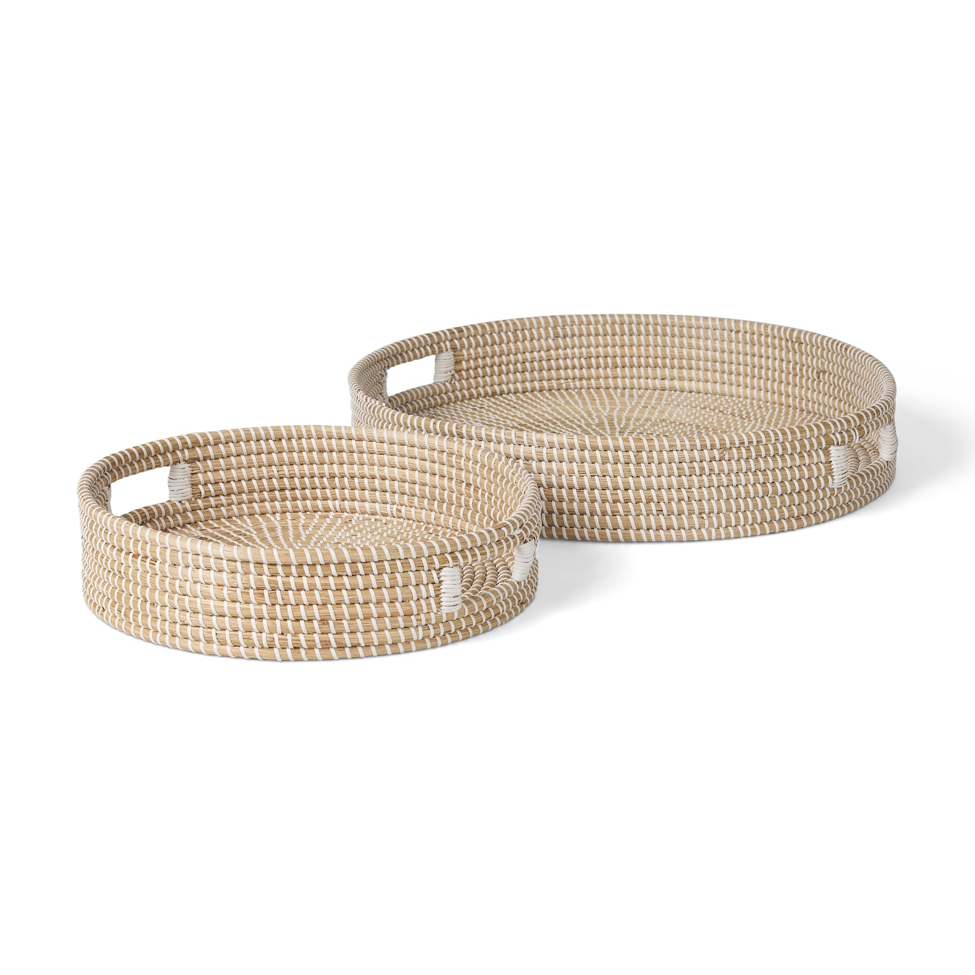 Kalama Large Round Seagrass Trays with Handles - Set of 2 Trays & Containers Mercana , Black Friday Sale Mercana Furniture Sale, Old Bones Co, Mid Century Furniture Sale, Four Hands Furniture, Black Friday Sale Kalama Large Round Seagrass Trays with Handles - Set of 2,Gus Sale, Perigold Kalama Large Round Seagrass Trays with Handles - Set of 2 Trays & Containers Black Friday Sale , Perigold Sale Kalama Large Round Seagrass Trays with Handles - Set of 2,Kalama Large Round Seagrass Trays with Handles - Set of