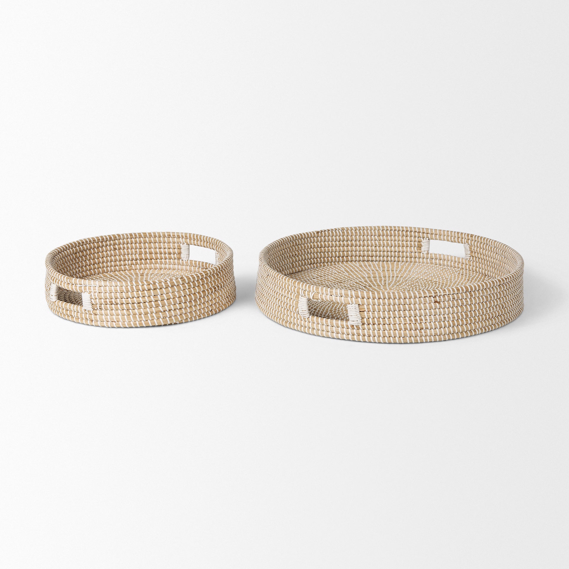 Kalama Large Round Seagrass Trays with Handles - Set of 2 Trays & Containers Mercana , Black Friday Sale Mercana Furniture Sale, Old Bones Co, Mid Century Furniture Sale, Four Hands Furniture, Black Friday Sale Kalama Large Round Seagrass Trays with Handles - Set of 2,Gus Sale, Perigold Kalama Large Round Seagrass Trays with Handles - Set of 2 Trays & Containers Black Friday Sale , Perigold Sale Kalama Large Round Seagrass Trays with Handles - Set of 2,Kalama Large Round Seagrass Trays with Handles - Set of