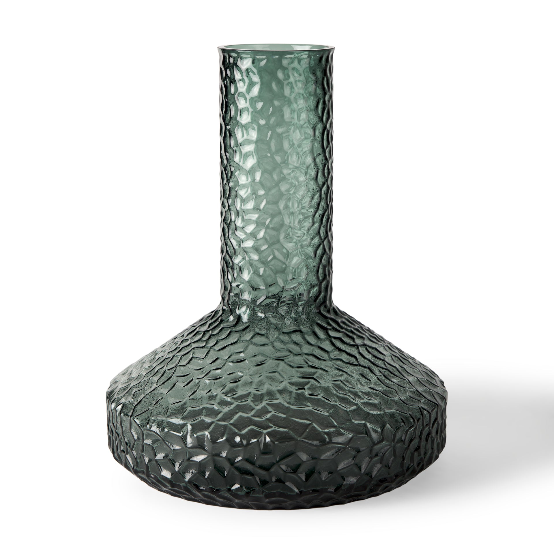 Jolene 11.8" Green Waterglass Glass Vase