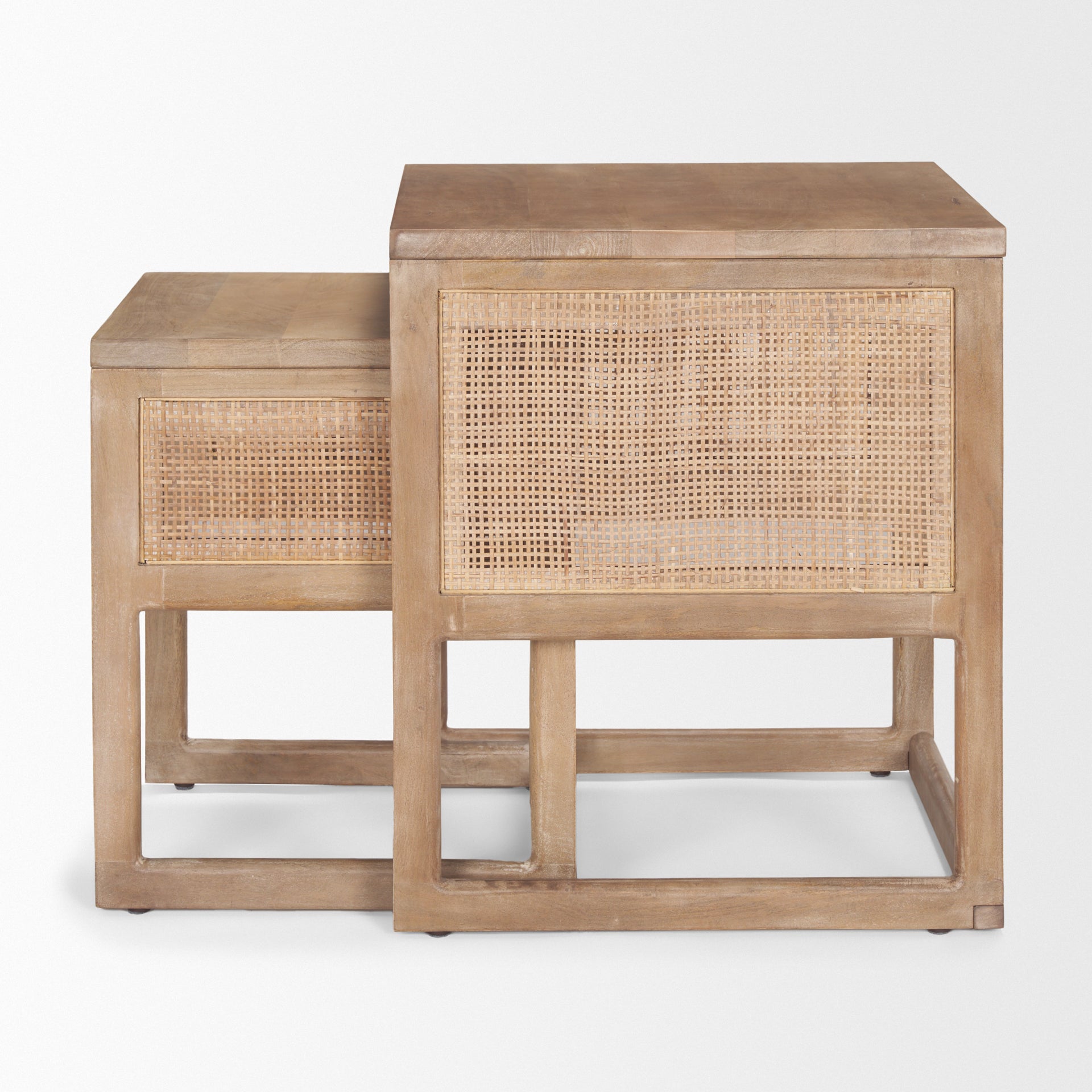 Grier Solid Wood with Cane Nesting Accent Tables - Set of 2 Side & End Tables Mercana , Black Friday Sale Mercana Furniture Sale, Old Bones Co, Mid Century Furniture Sale, Four Hands Furniture, Black Friday Sale Grier Solid Wood with Cane Nesting Accent Tables - Set of 2,Gus Sale, Perigold Grier Solid Wood with Cane Nesting Accent Tables - Set of 2 Side & End Tables Black Friday Sale , Perigold Sale Grier Solid Wood with Cane Nesting Accent Tables - Set of 2,Grier Solid Wood with Cane Nesting Accent Tables 