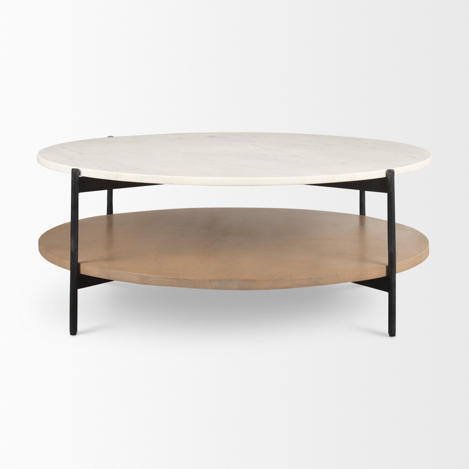 Larkin Marble Top With Wood Shelf Round Coffee Table Coffee Tables Mercana , Black Friday Sale Mercana Furniture Sale, Old Bones Co, Mid Century Furniture Sale, Four Hands Furniture, Black Friday Sale Larkin Marble Top With Wood Shelf Round Coffee Table,Gus Sale, Perigold Larkin Marble Top With Wood Shelf Round Coffee Table Coffee Tables Black Friday Sale , Perigold Sale Larkin Marble Top With Wood Shelf Round Coffee Table,Larkin Marble Top With Wood Shelf Round Coffee Table Lulu and Georgia, Burke Decor Sa