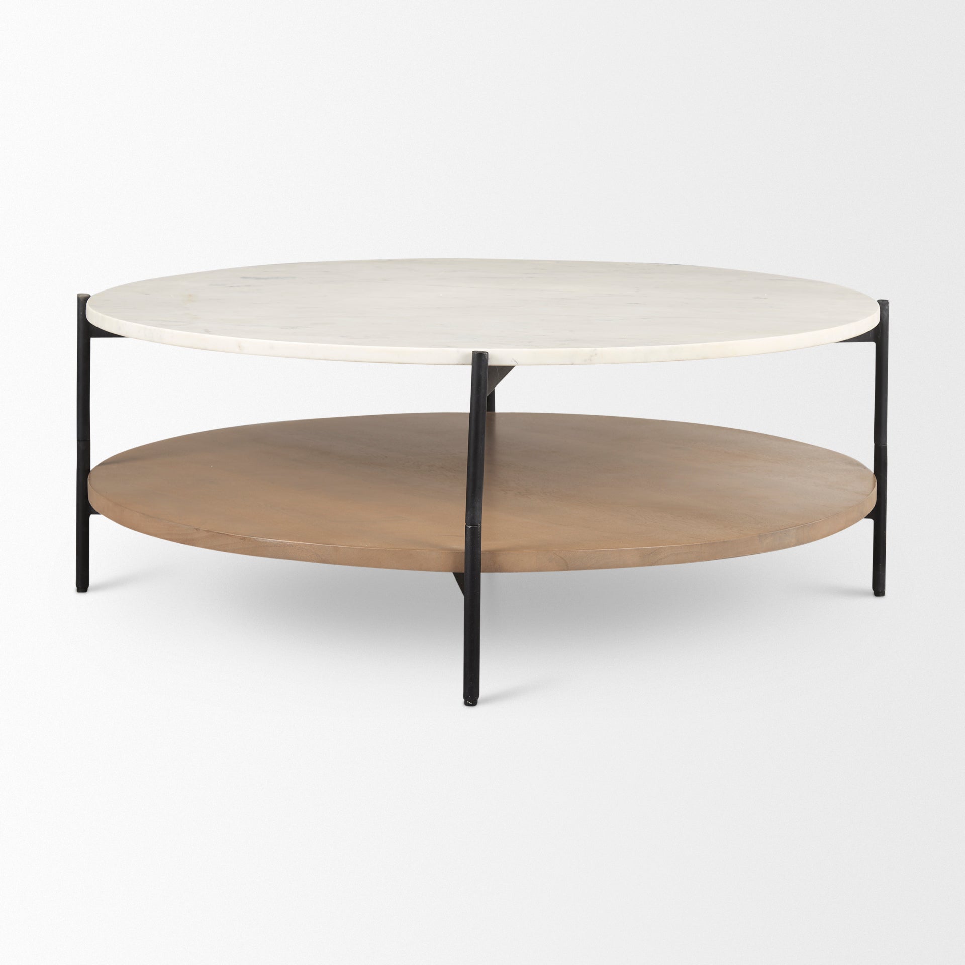 Larkin Marble Top With Wood Shelf Round Coffee Table Coffee Tables Mercana , Black Friday Sale Mercana Furniture Sale, Old Bones Co, Mid Century Furniture Sale, Four Hands Furniture, Black Friday Sale Larkin Marble Top With Wood Shelf Round Coffee Table,Gus Sale, Perigold Larkin Marble Top With Wood Shelf Round Coffee Table Coffee Tables Black Friday Sale , Perigold Sale Larkin Marble Top With Wood Shelf Round Coffee Table,Larkin Marble Top With Wood Shelf Round Coffee Table Lulu and Georgia, Burke Decor Sa