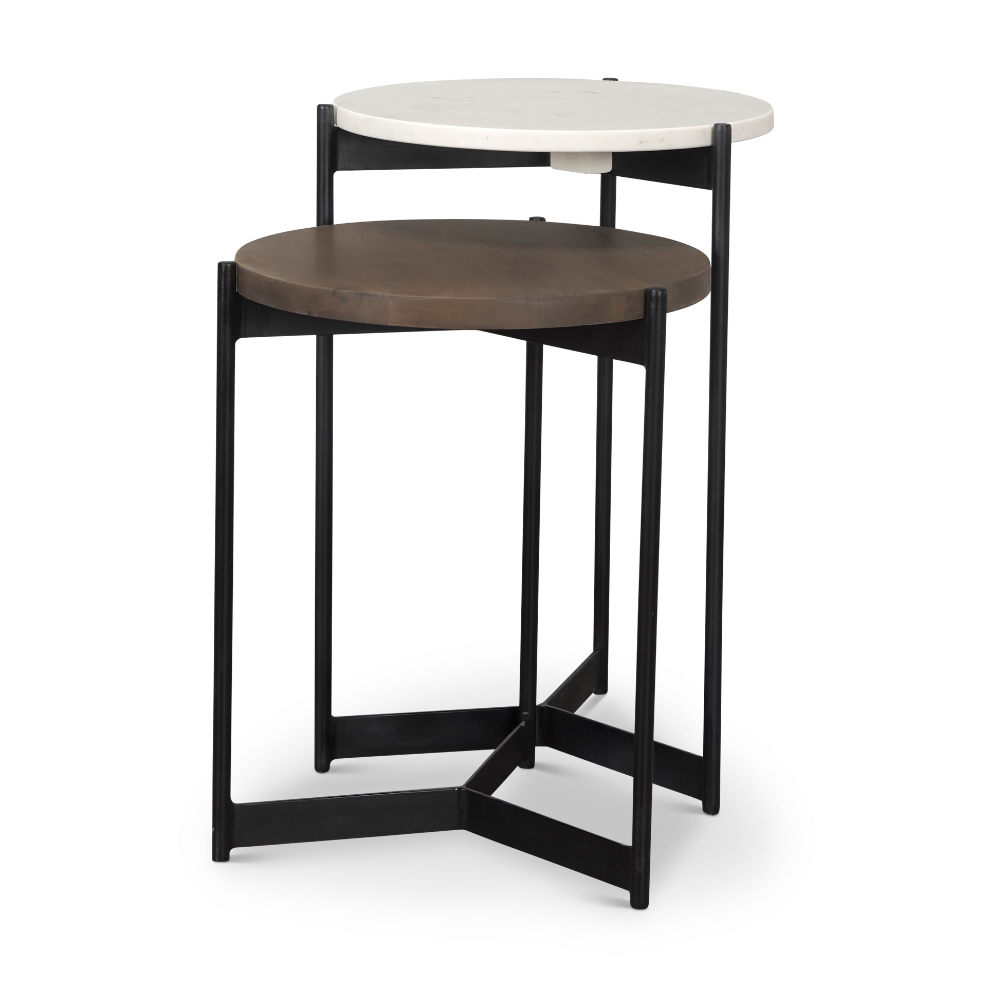 Larkin Marble and Wood Round Tabletop Nesting End/Side Tables Side & End Tables Mercana Dark Brown , Black Friday Sale Mercana Furniture Sale, Old Bones Co, Mid Century Furniture Sale, Four Hands Furniture, Black Friday Sale Larkin Marble and Wood Round Tabletop Nesting End/Side Tables,Gus Sale, Perigold Larkin Marble and Wood Round Tabletop Nesting End/Side Tables Side & End Tables Black Friday Sale , Perigold Sale Larkin Marble and Wood Round Tabletop Nesting End/Side Tables,Larkin Marble and Wood Round T