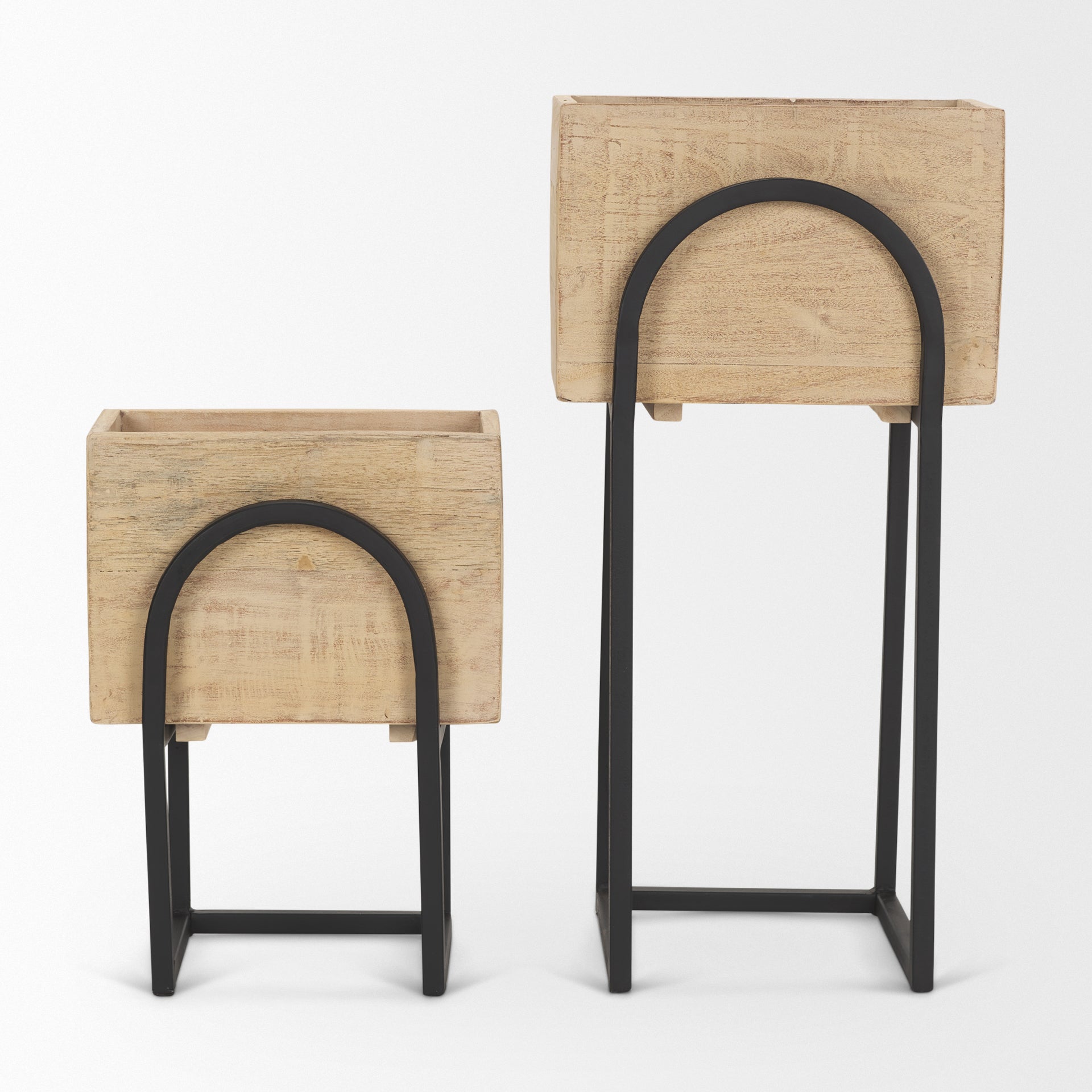 Jadine Beige Wood with Black Metal Arch Frames - Set of 2 Planters Mercana , Black Friday Sale Mercana Furniture Sale, Old Bones Co, Mid Century Furniture Sale, Four Hands Furniture, Black Friday Sale Jadine Beige Wood with Black Metal Arch Frames - Set of 2,Gus Sale, Perigold Jadine Beige Wood with Black Metal Arch Frames - Set of 2 Planters Black Friday Sale , Perigold Sale Jadine Beige Wood with Black Metal Arch Frames - Set of 2,Jadine Beige Wood with Black Metal Arch Frames - Set of 2 Lulu and Georgia,