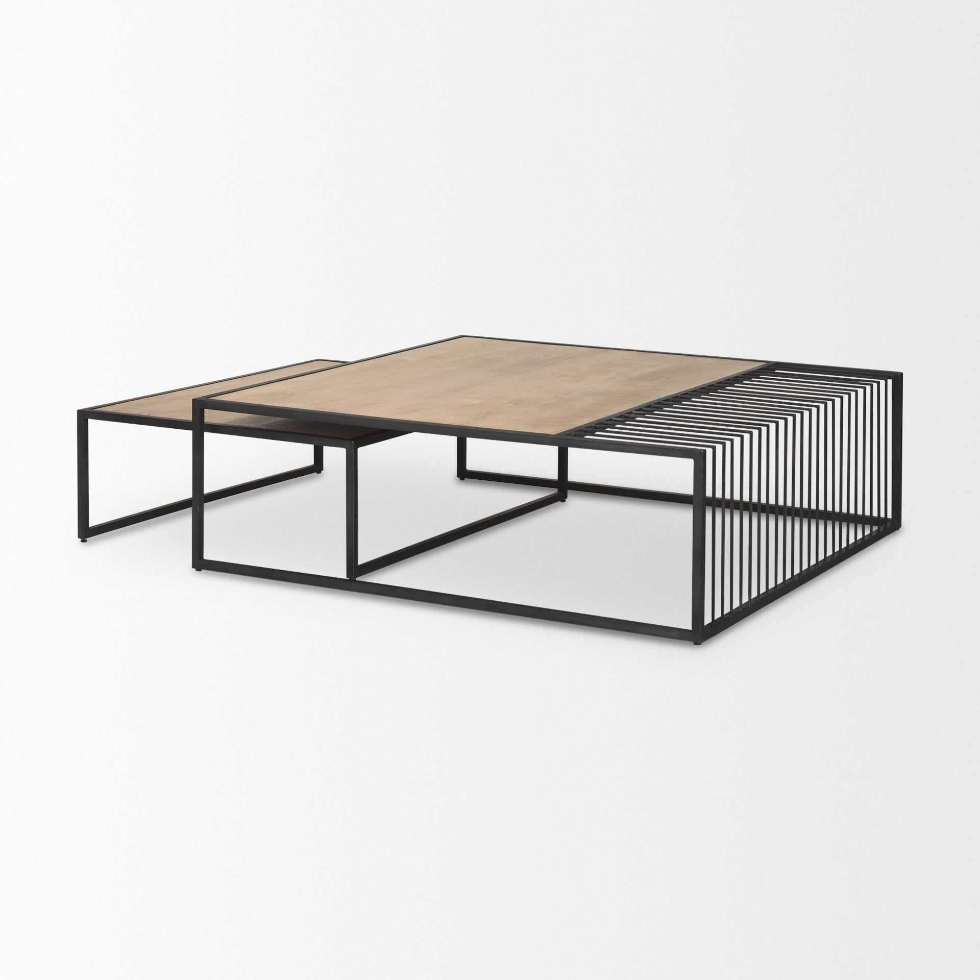 Miles Black Metal with Light Wood Nesting Coffee Table Coffee Tables Mercana , Black Friday Sale Mercana Furniture Sale, Old Bones Co, Mid Century Furniture Sale, Four Hands Furniture, Black Friday Sale Miles Black Metal with Light Wood Nesting Coffee Table,Gus Sale, Perigold Miles Black Metal with Light Wood Nesting Coffee Table Coffee Tables Black Friday Sale , Perigold Sale Miles Black Metal with Light Wood Nesting Coffee Table,Miles Black Metal with Light Wood Nesting Coffee Table Lulu and Georgia, Burk