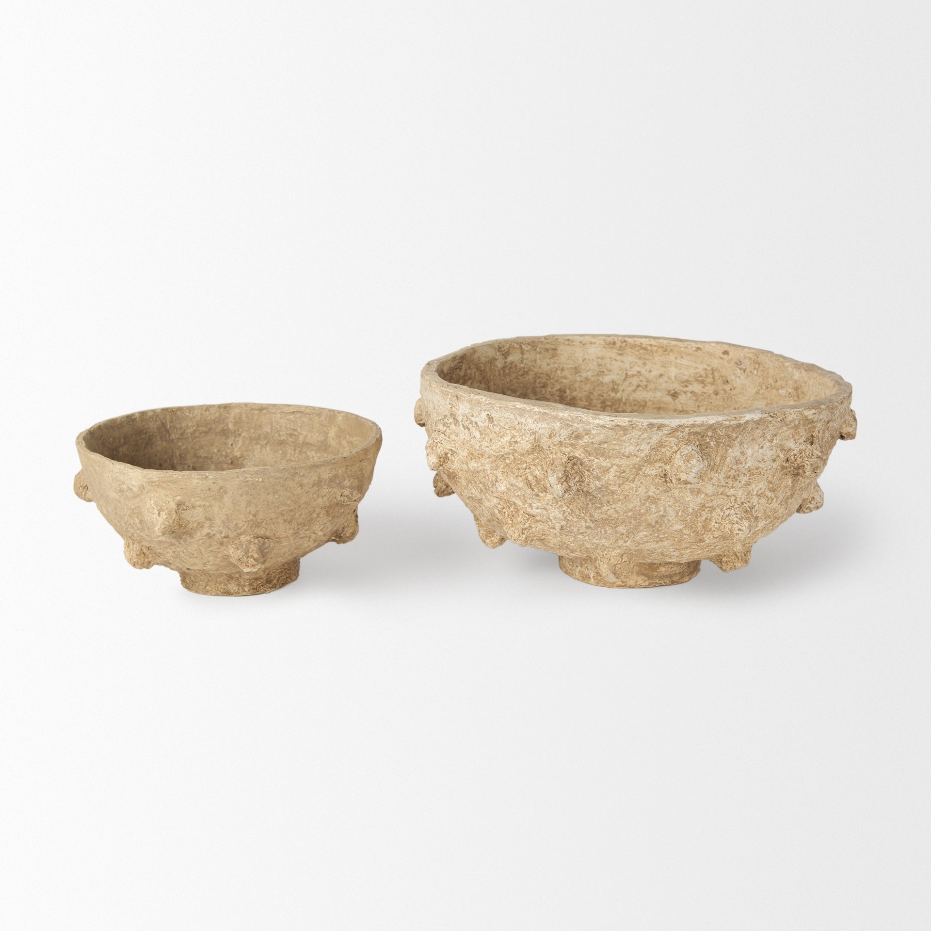 Sonam Beige Paper Mache Spiked Bowls - Set of 2 Bowls Mercana , Black Friday Sale Mercana Furniture Sale, Old Bones Co, Mid Century Furniture Sale, Four Hands Furniture, Black Friday Sale Sonam Beige Paper Mache Spiked Bowls - Set of 2,Gus Sale, Perigold Sonam Beige Paper Mache Spiked Bowls - Set of 2 Bowls Black Friday Sale , Perigold Sale Sonam Beige Paper Mache Spiked Bowls - Set of 2,Sonam Beige Paper Mache Spiked Bowls - Set of 2 Lulu and Georgia, Burke Decor Sale Sonam Beige Paper Mache Spiked Bowls -