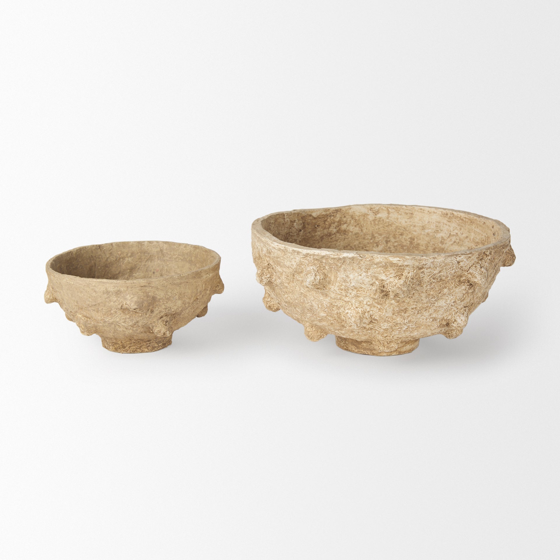 Sonam Beige Paper Mache Spiked Bowls - Set of 2 Bowls Mercana , Black Friday Sale Mercana Furniture Sale, Old Bones Co, Mid Century Furniture Sale, Four Hands Furniture, Black Friday Sale Sonam Beige Paper Mache Spiked Bowls - Set of 2,Gus Sale, Perigold Sonam Beige Paper Mache Spiked Bowls - Set of 2 Bowls Black Friday Sale , Perigold Sale Sonam Beige Paper Mache Spiked Bowls - Set of 2,Sonam Beige Paper Mache Spiked Bowls - Set of 2 Lulu and Georgia, Burke Decor Sale Sonam Beige Paper Mache Spiked Bowls -