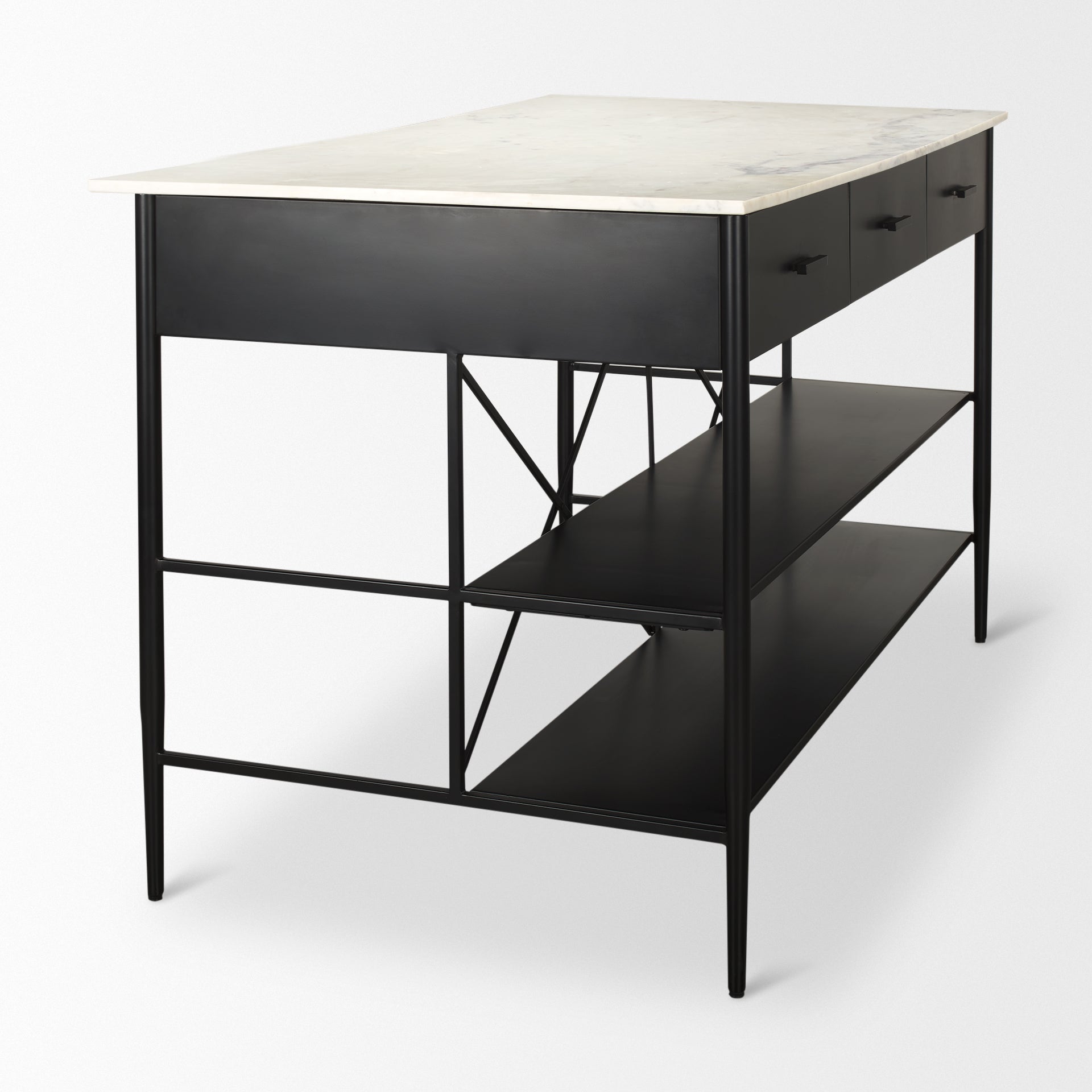 Amika White Marble Top Black Metal Base Kitchen Island Kitchen Islands Mercana , Black Friday Sale Mercana Furniture Sale, Old Bones Co, Mid Century Furniture Sale, Four Hands Furniture, Black Friday Sale Amika White Marble Top Black Metal Base Kitchen Island,Gus Sale, Perigold Amika White Marble Top Black Metal Base Kitchen Island Kitchen Islands Black Friday Sale , Perigold Sale Amika White Marble Top Black Metal Base Kitchen Island,Amika White Marble Top Black Metal Base Kitchen Island Lulu and Georgia, 