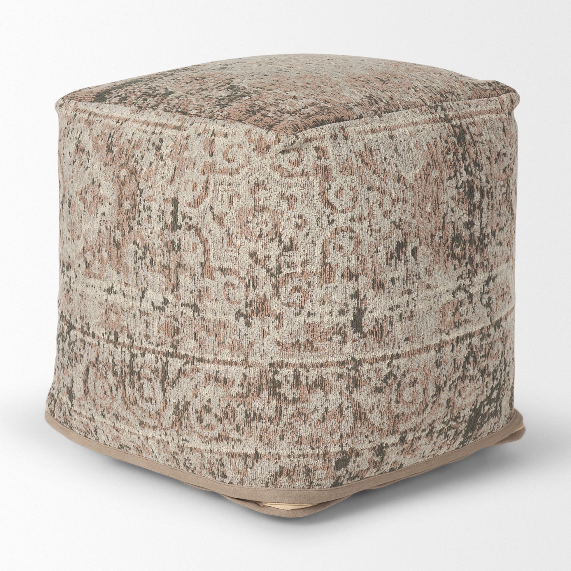 Khloe Taupe Pouf