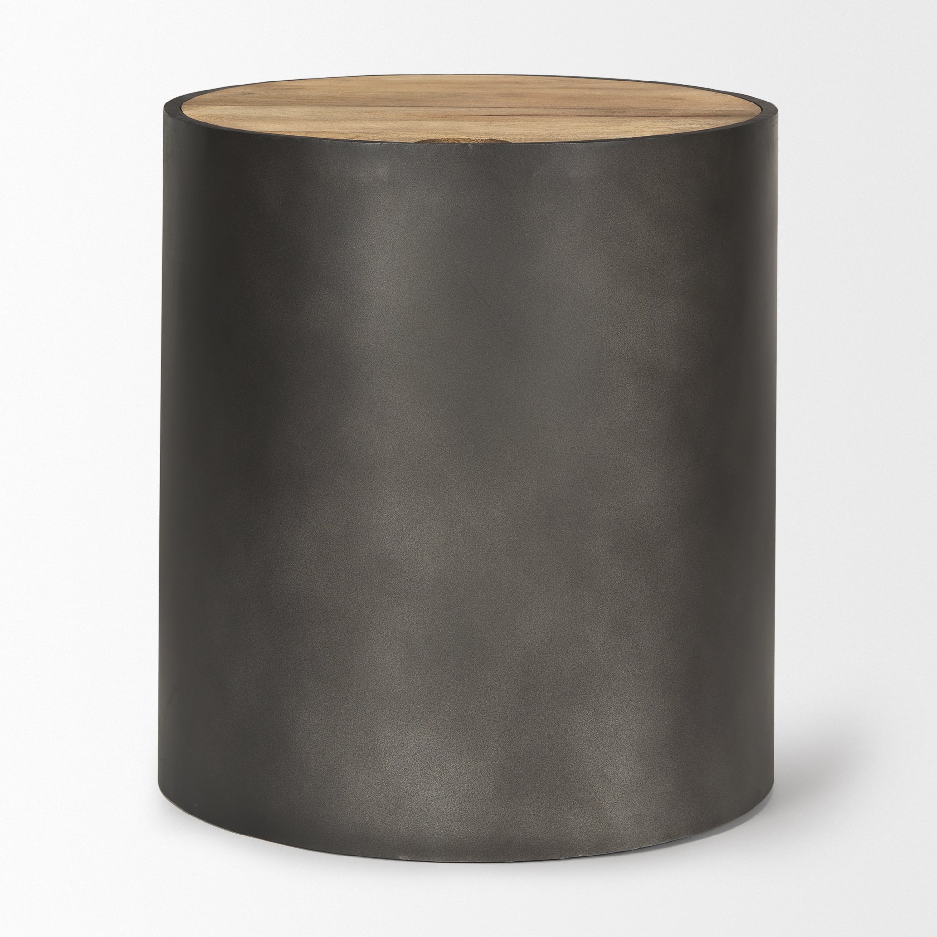 Eclipse Metal Drum Base with Wood Top End/Side Table Side & End Tables Mercana , Black Friday Sale Mercana Furniture Sale, Old Bones Co, Mid Century Furniture Sale, Four Hands Furniture, Black Friday Sale Eclipse Metal Drum Base with Wood Top End/Side Table,Gus Sale, Perigold Eclipse Metal Drum Base with Wood Top End/Side Table Side & End Tables Black Friday Sale , Perigold Sale Eclipse Metal Drum Base with Wood Top End/Side Table,Eclipse Metal Drum Base with Wood Top End/Side Table Lulu and Georgia, Burke 