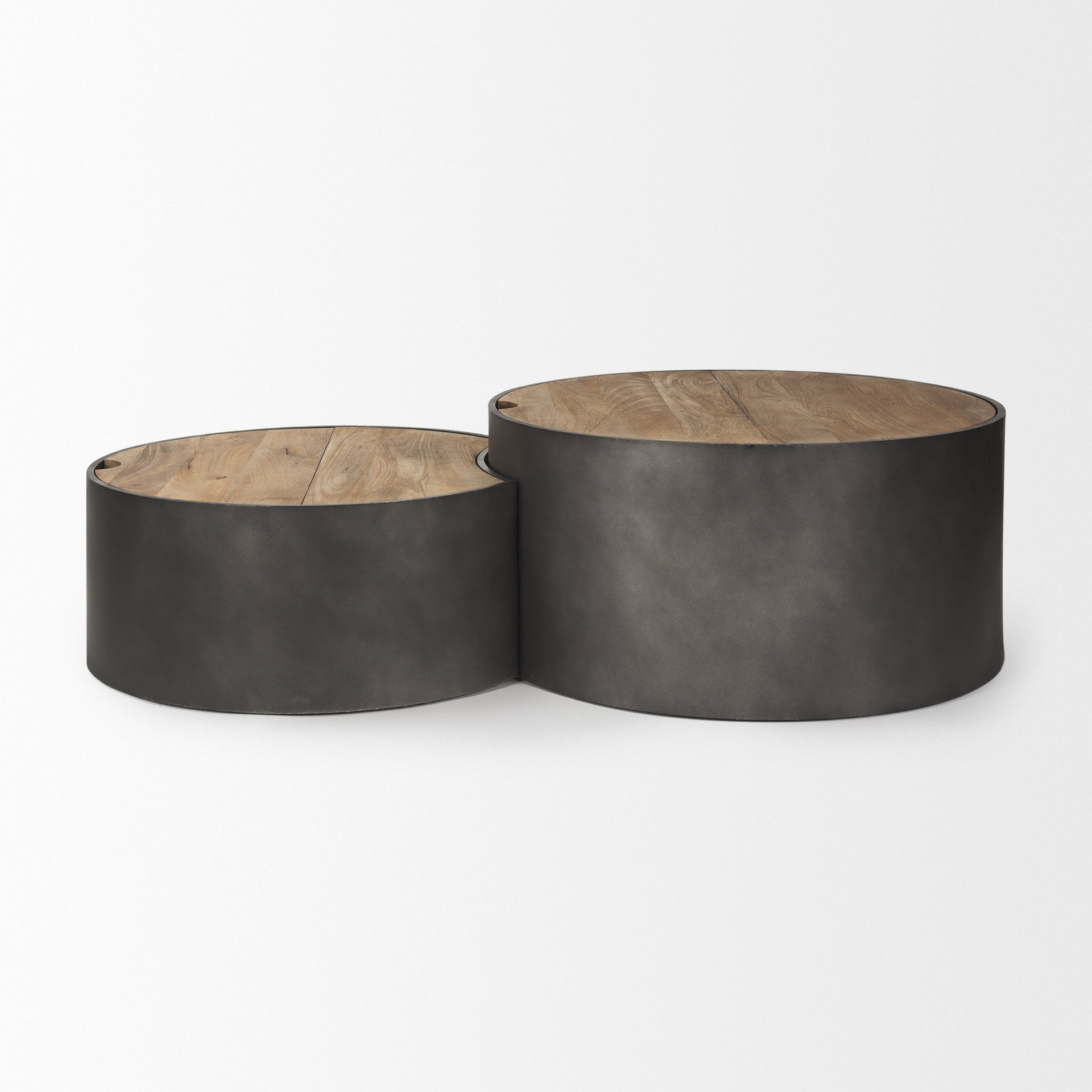 Eclipse Metal Drum Base with Wood Top Nested Coffee Table Coffee Tables Mercana , Black Friday Sale Mercana Furniture Sale, Old Bones Co, Mid Century Furniture Sale, Four Hands Furniture, Black Friday Sale Eclipse Metal Drum Base with Wood Top Nested Coffee Table,Gus Sale, Perigold Eclipse Metal Drum Base with Wood Top Nested Coffee Table Coffee Tables Black Friday Sale , Perigold Sale Eclipse Metal Drum Base with Wood Top Nested Coffee Table,Eclipse Metal Drum Base with Wood Top Nested Coffee Table Lulu an