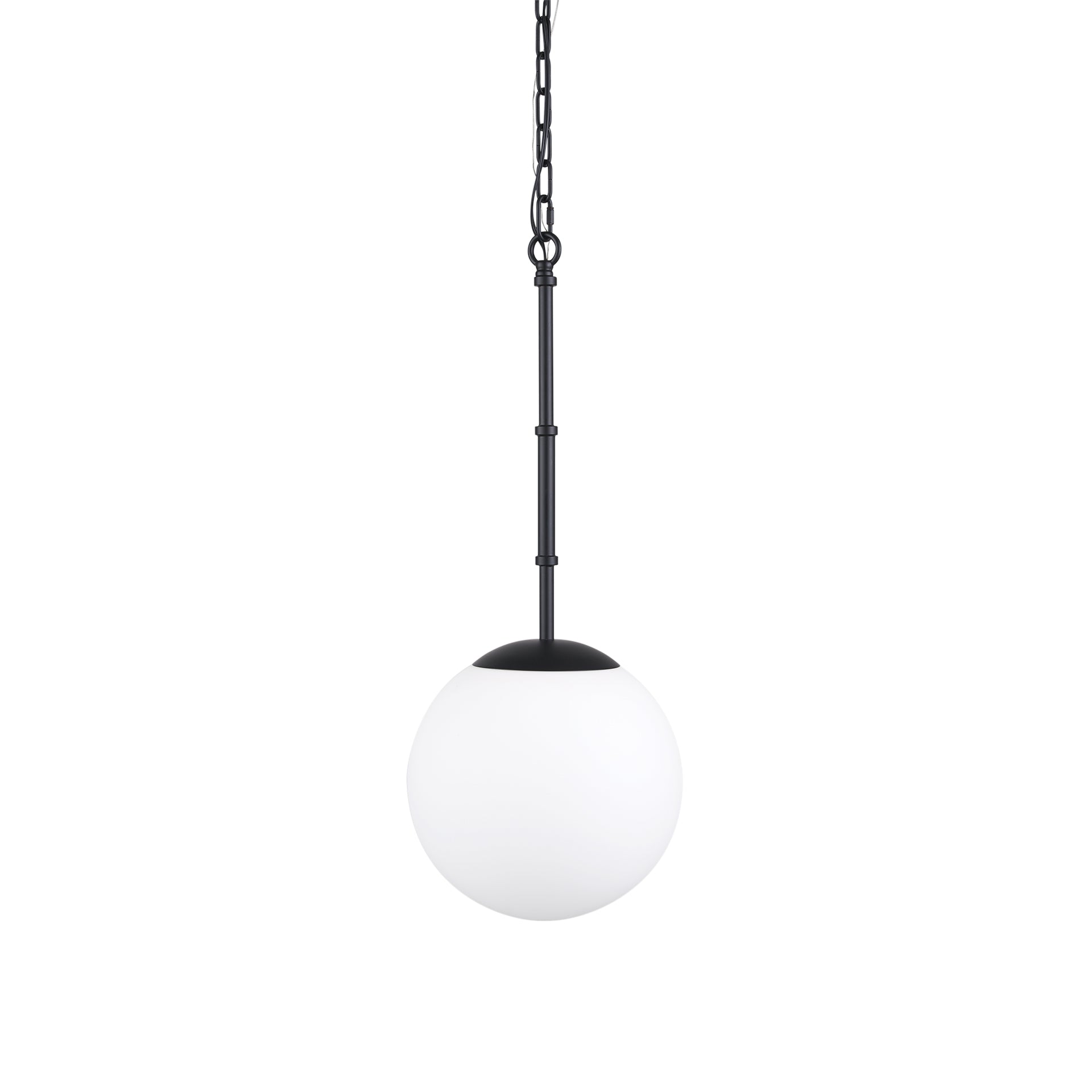 Edie Metal with Frosted Glass Globe 1-Light Pendant